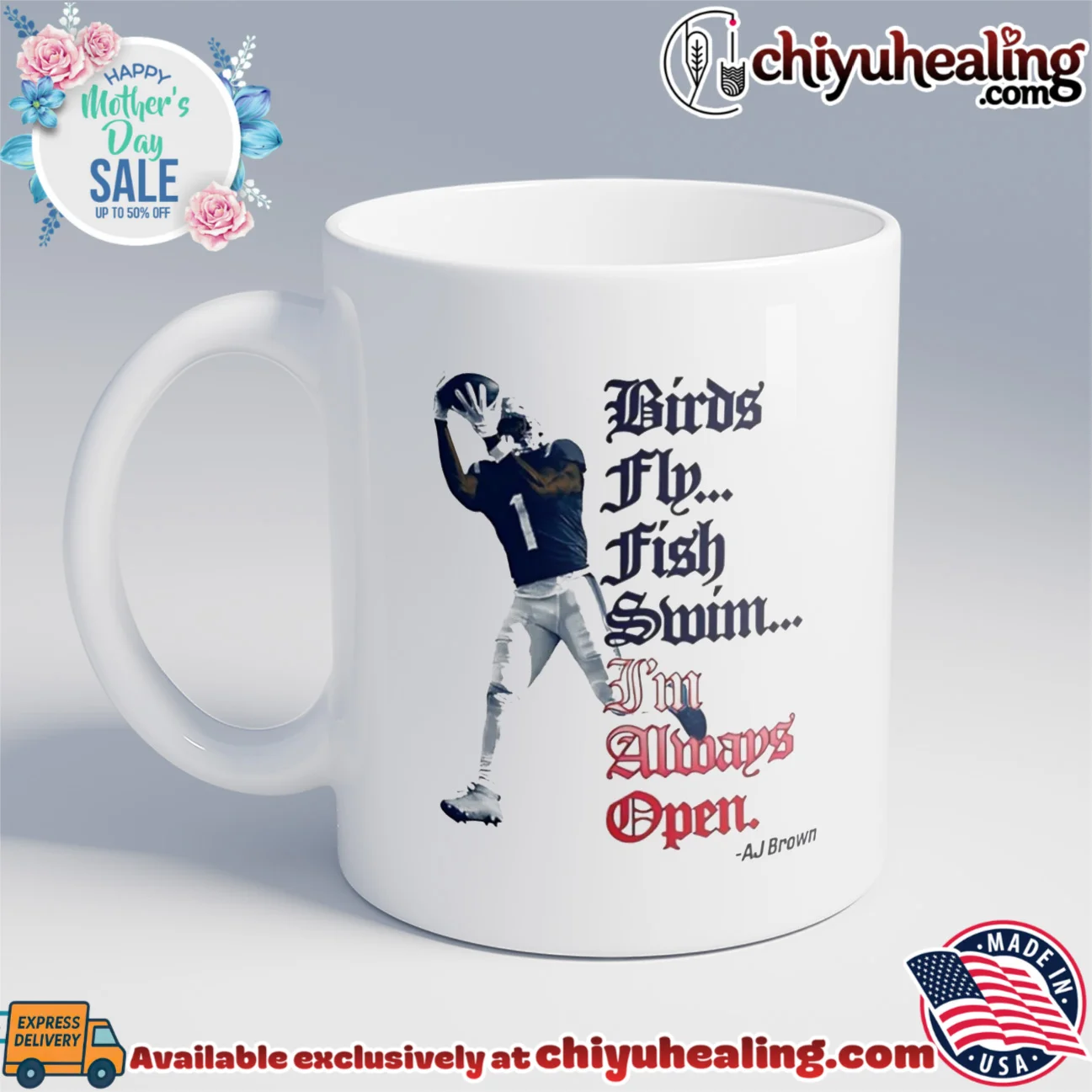AJ Brown New England Patriots Birds fly fish swim I'm Always Open hype shirt & hoodie - New Arrival AJ Brown New England Patriots Birds fly fish swim I'm Always Open