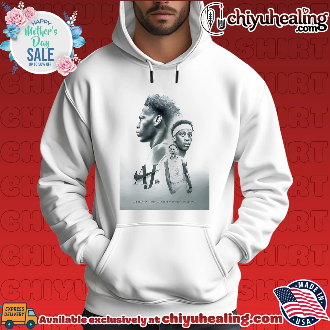 AJ Dybantsa Brigham Young University Basketball Portrait shirt & hoodie AJ Dybantsa Brigham Young University Basketball Portrait shirt & hoodie
