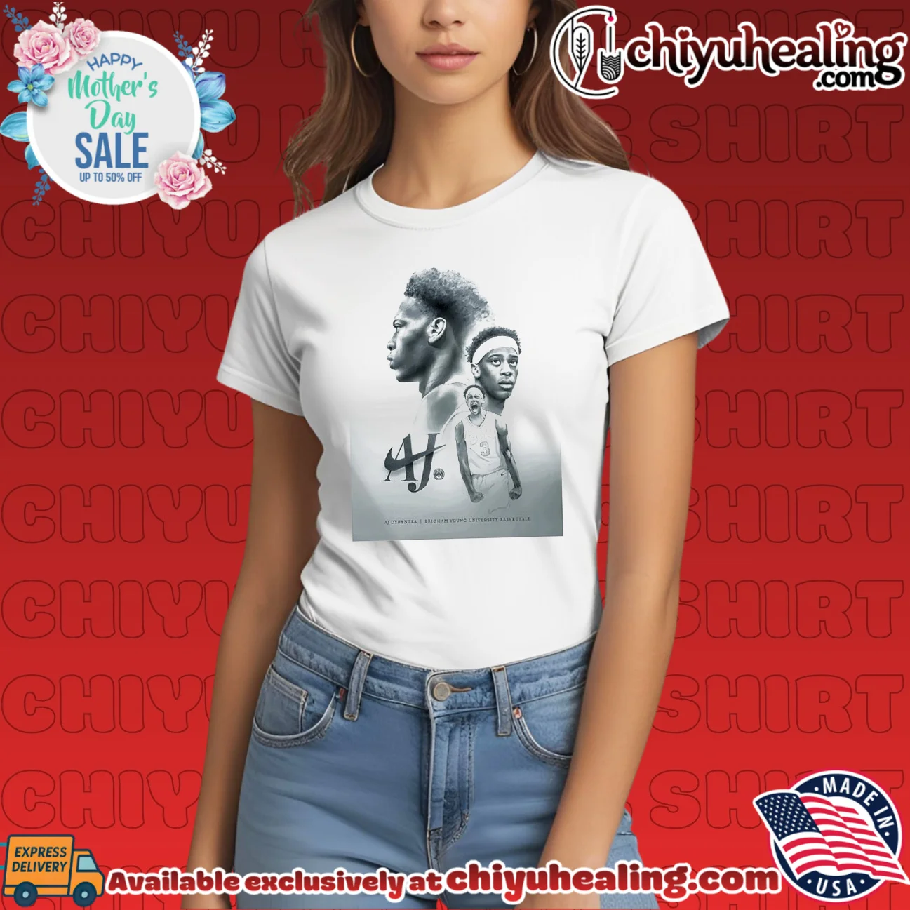 AJ Dybantsa Brigham Young University Basketball Portrait shirt & hoodie AJ Dybantsa Brigham Young University Basketball Portrait shirt & hoodie