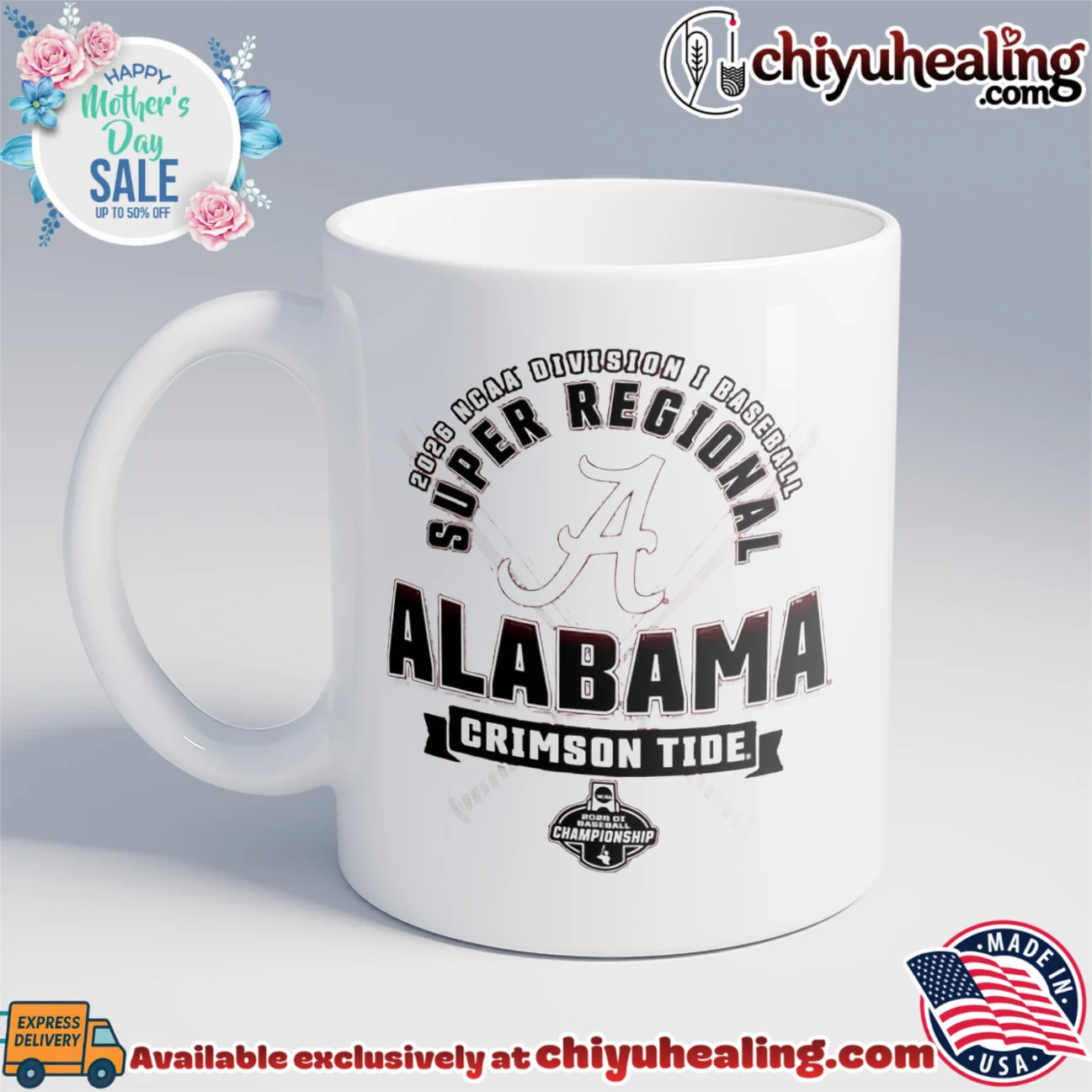Alabama Crimson Tide 2026 NCAA Division I Baseball Super Regionals statement shirt & hoodie | Aesthetic Apparel Alabama Crimson Tide 2026 NCAA Division I Baseball Super Regionals