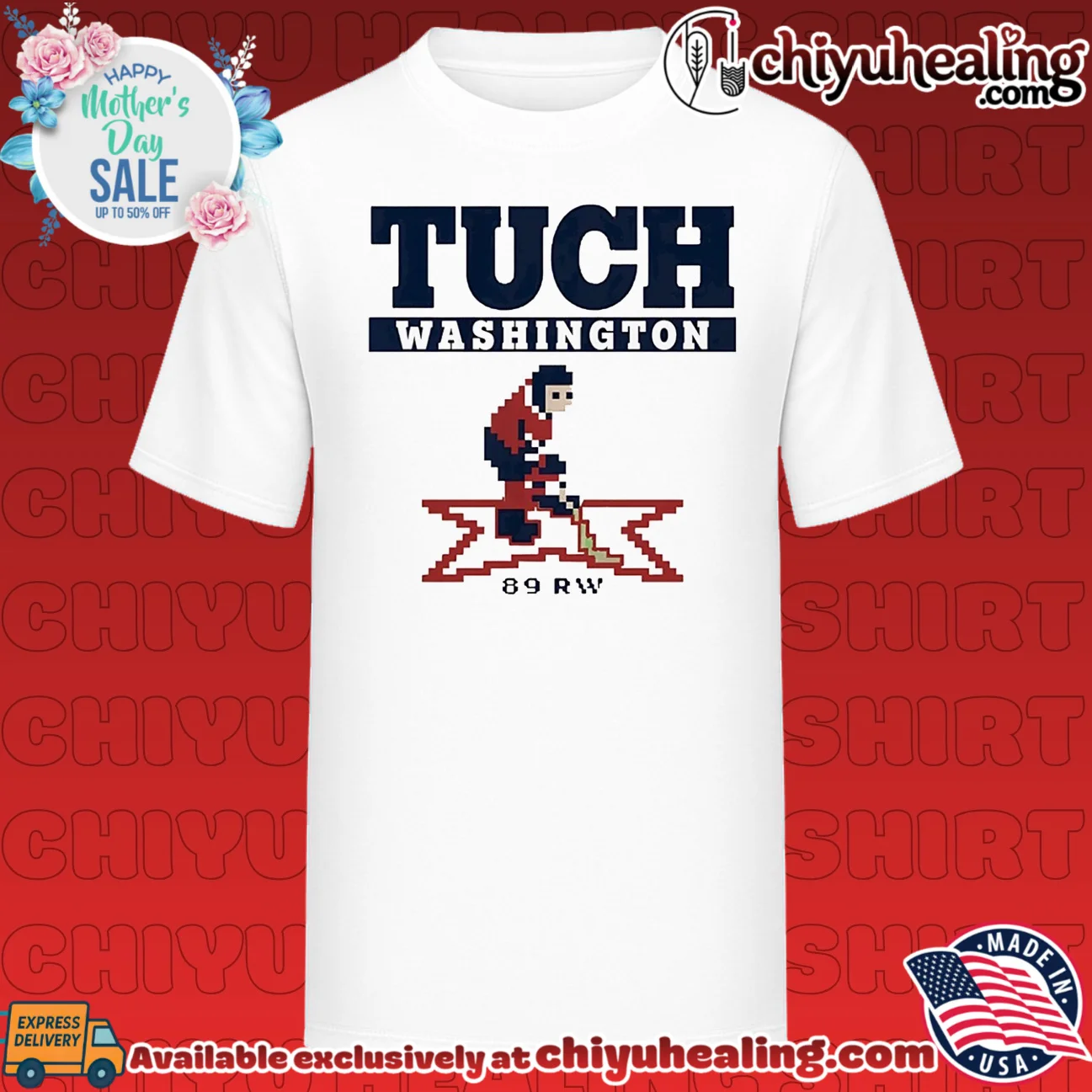 Alex Tuch Washington Retro Hockey NHL 8-bit shirt & hoodie