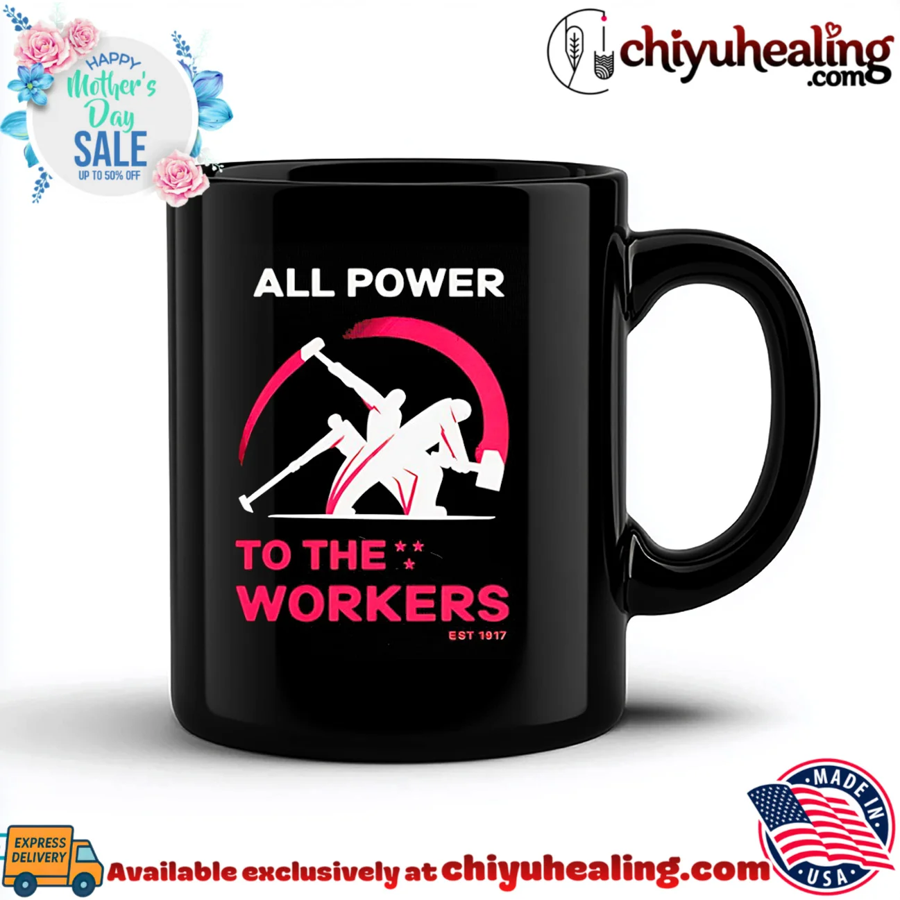 All power to the workers illustration shirt elite shirt & hoodie - Everyday Fit All power to the workers illustration shirt