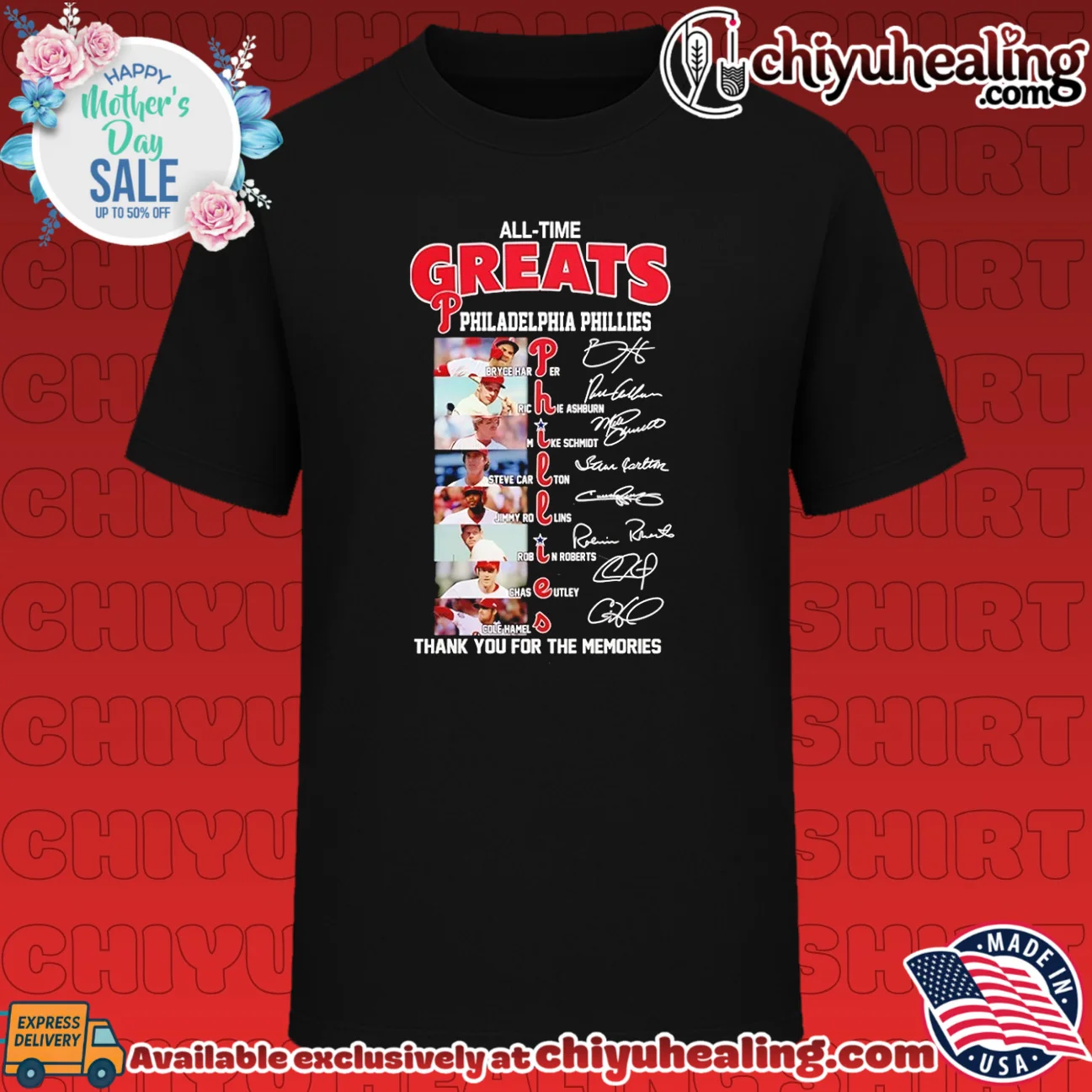 All time greats Philadelphia Phillies thank you for the memories signature shirt