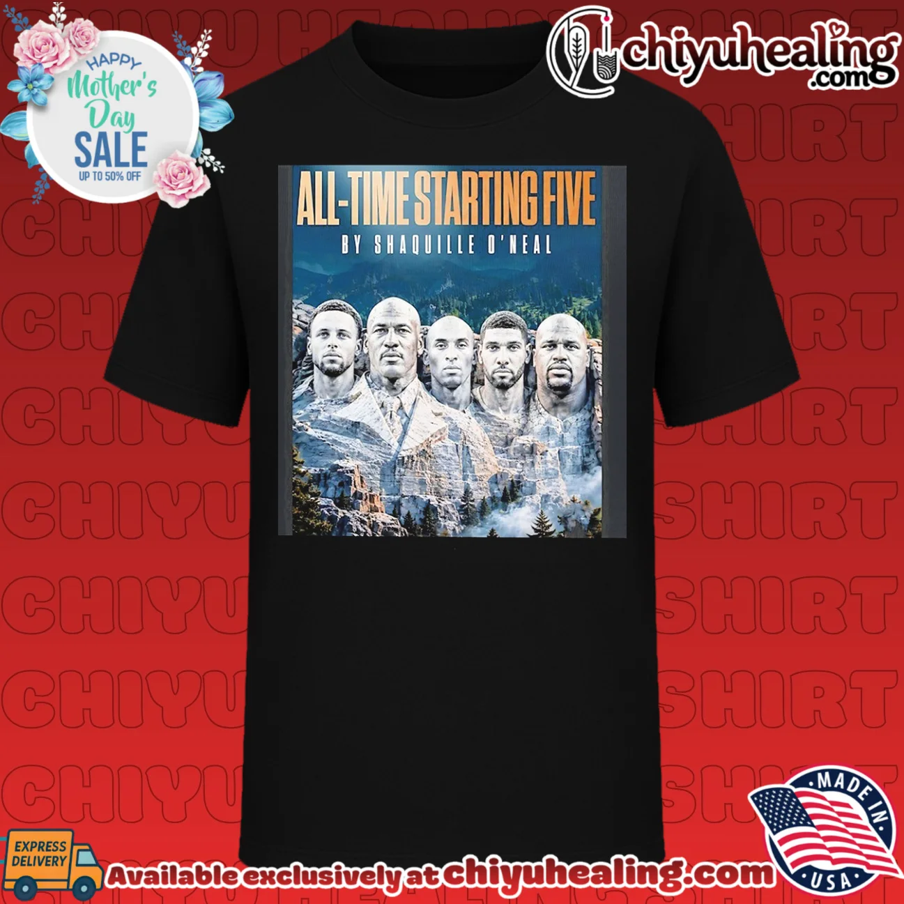 All time starting five Naruto parody shirt