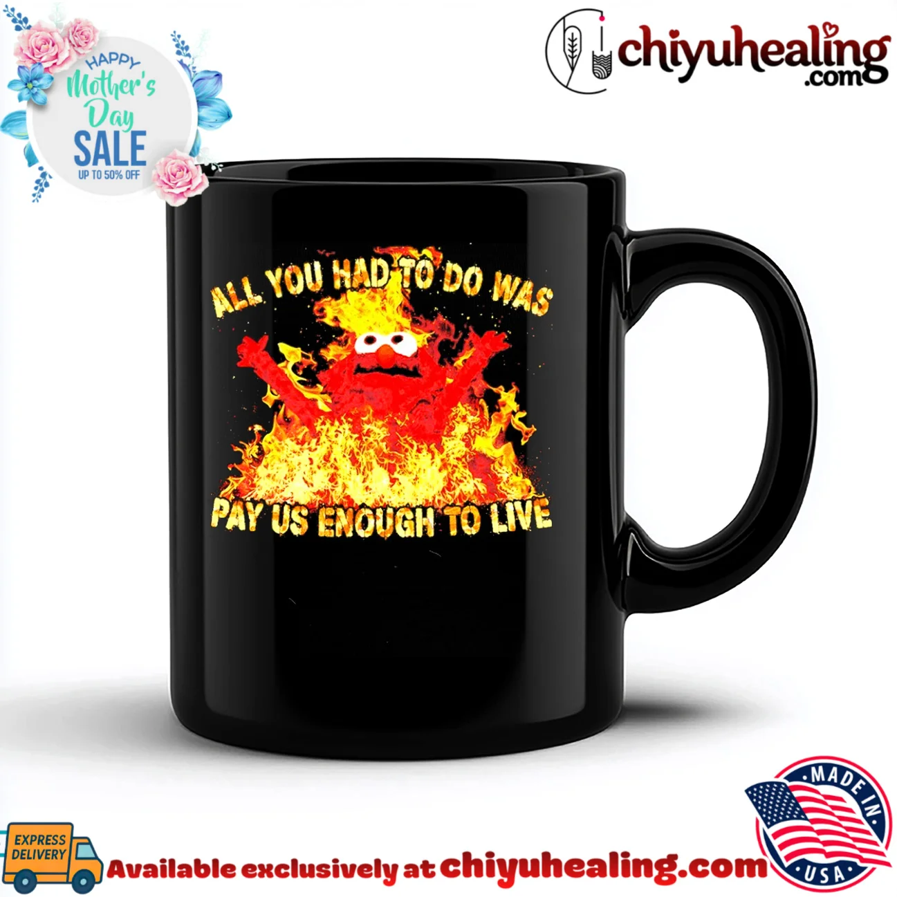 All You Had to Do Was Pay Us Enough to Live fire graphic shirt & hoodie All You Had to Do Was Pay Us Enough to Live fire graphic