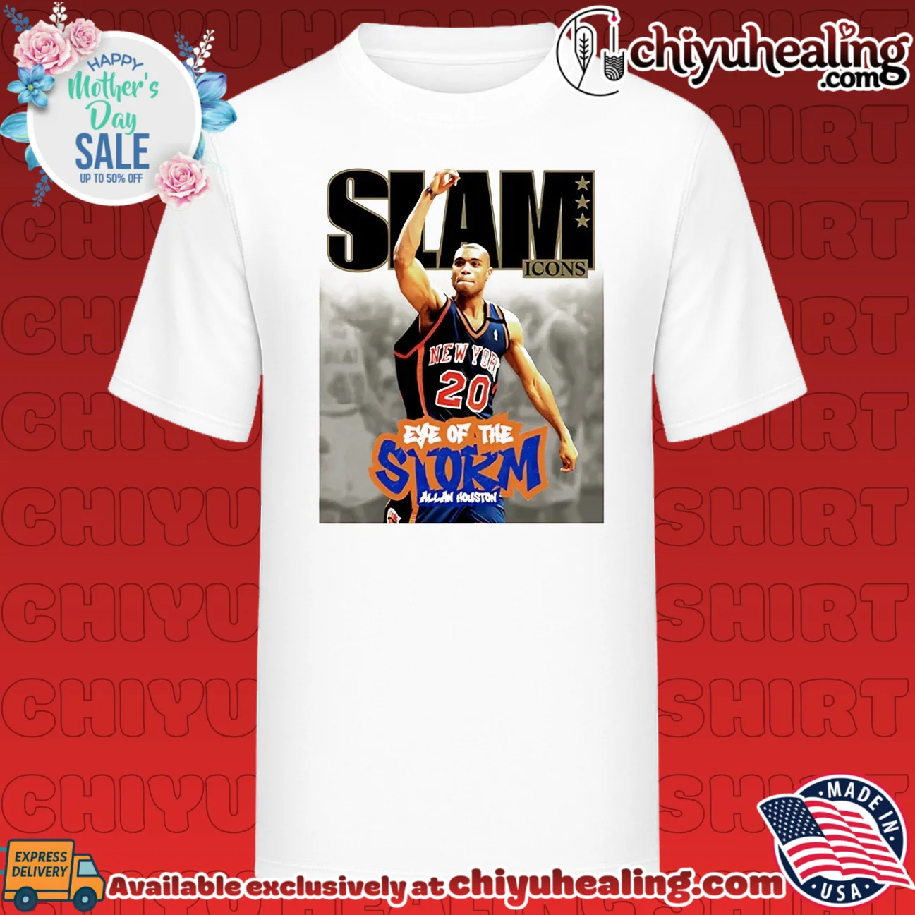 Allan Houston NY Knicks SLAM Eye of the Storm shirt & hoodie