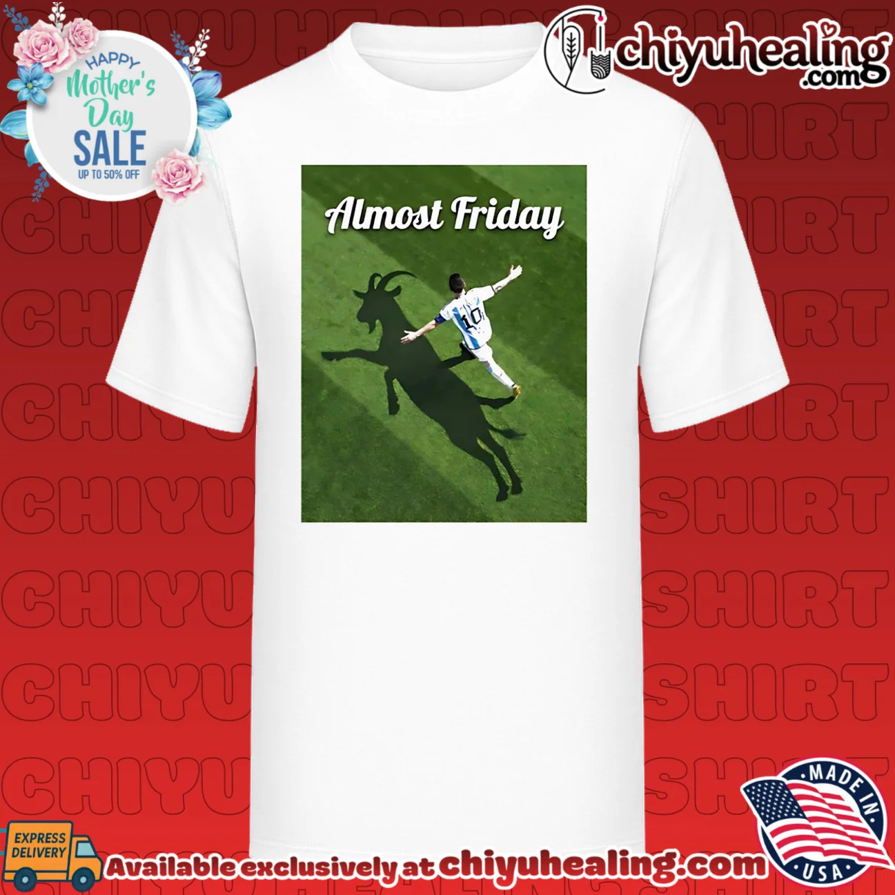 Almost Friday Lionel Messi Argentina GOAT shirt & hoodie