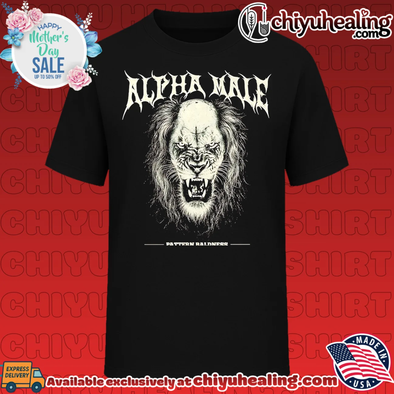 Alpha Male Pattern Baldness Lion hair loss shirt & hoodie
