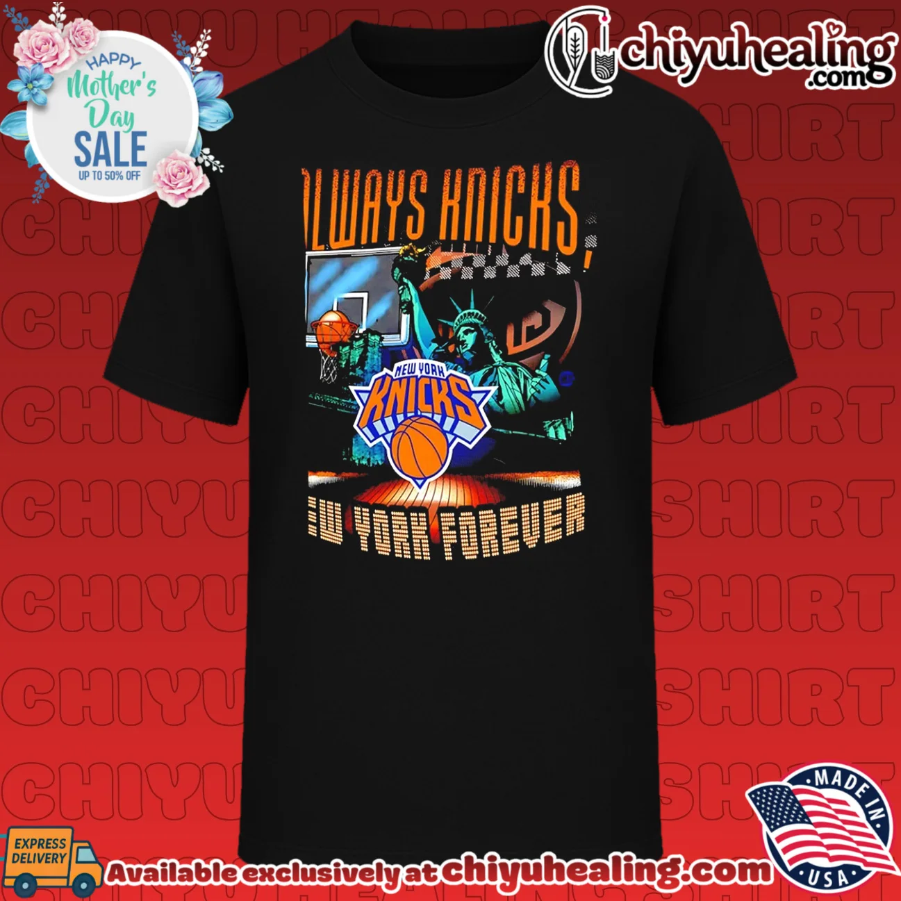 Always Knicks New York Knicks Forever logo graphic