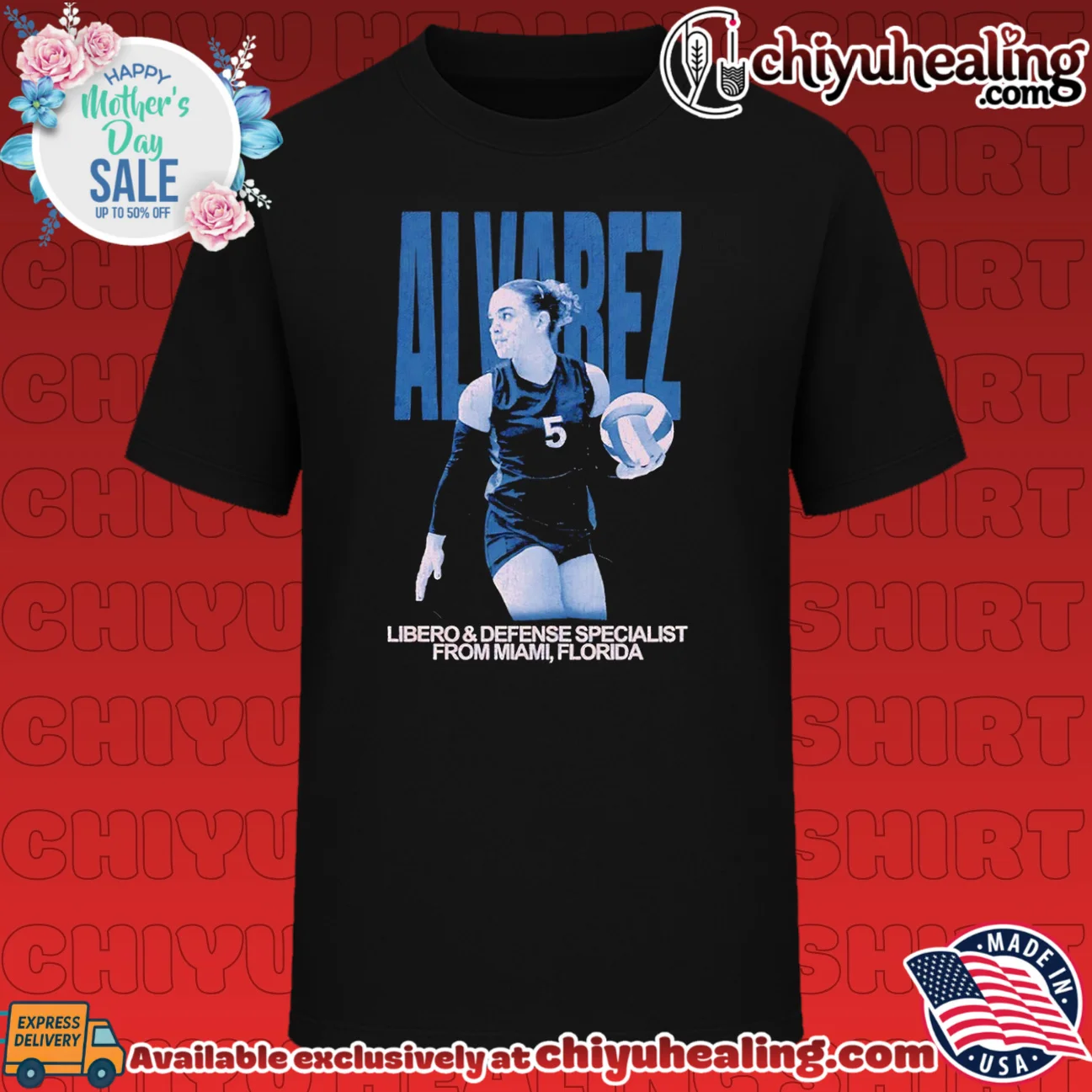 Amaris Alvarez Libero and Defense Specialist from Miami Florida graphic
