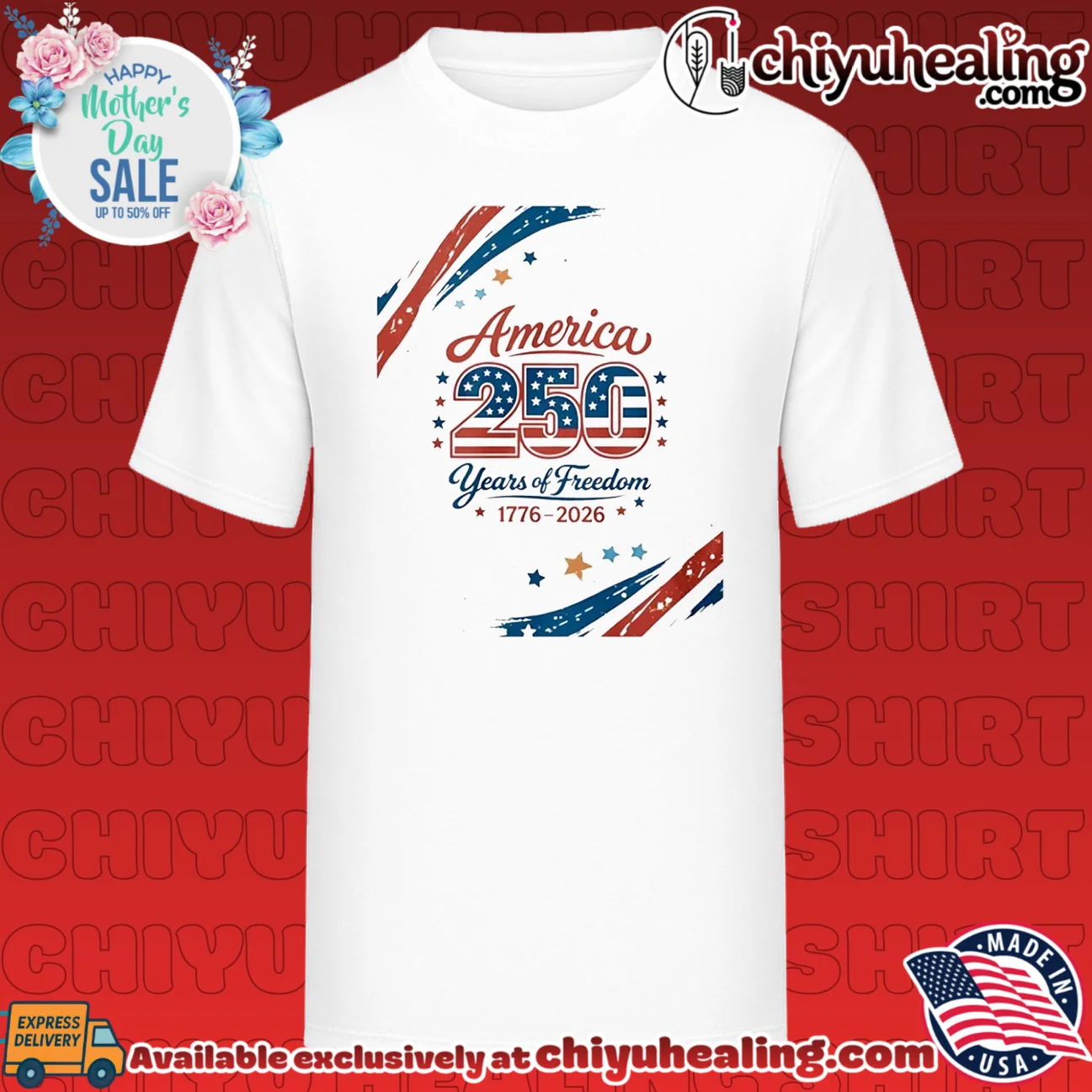 America 250 Years of Freedom 1776-2026 USA
