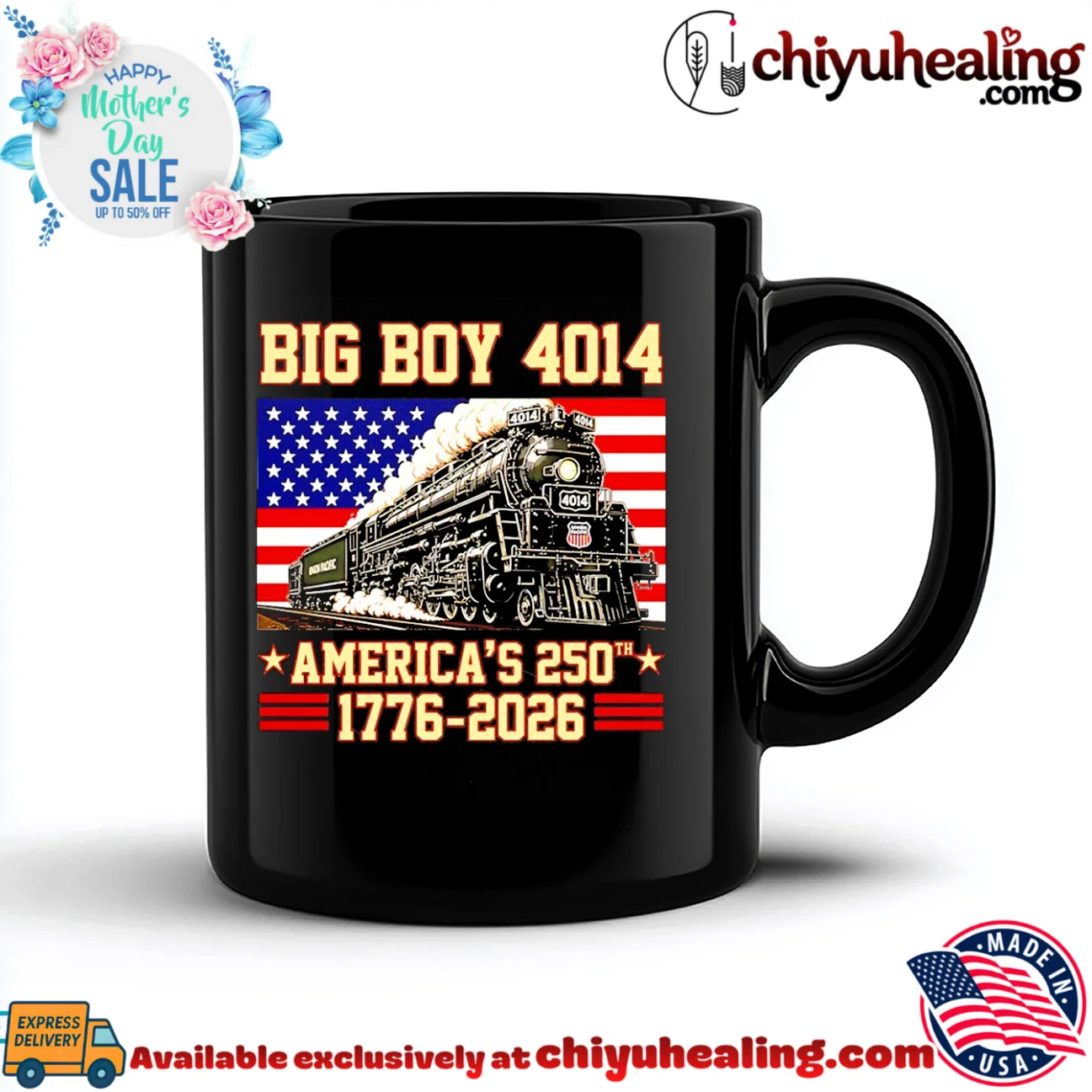 America 250th Big Boy 4014 Train US Flag statement shirt & hoodie | IP Merchandise America 250th Big Boy 4014 Train US Flag