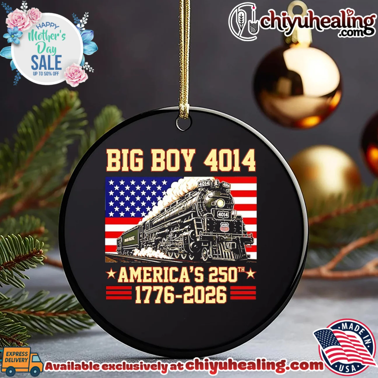 America 250th Big Boy 4014 Train US Flag statement shirt & hoodie | IP Merchandise America 250th Big Boy 4014 Train US Flag