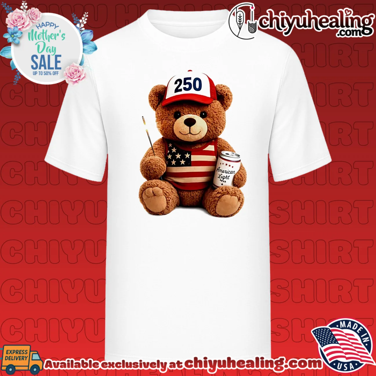 American bear ready to celebrate 250 years of the USA