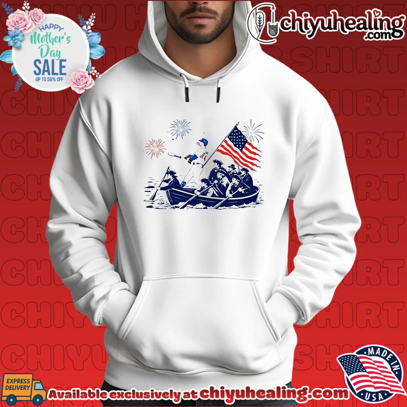 American Flag Baseball Crossing the Delaware July 4th shirt & hoodie American Flag Baseball Crossing the Delaware July 4th shirt & hoodie