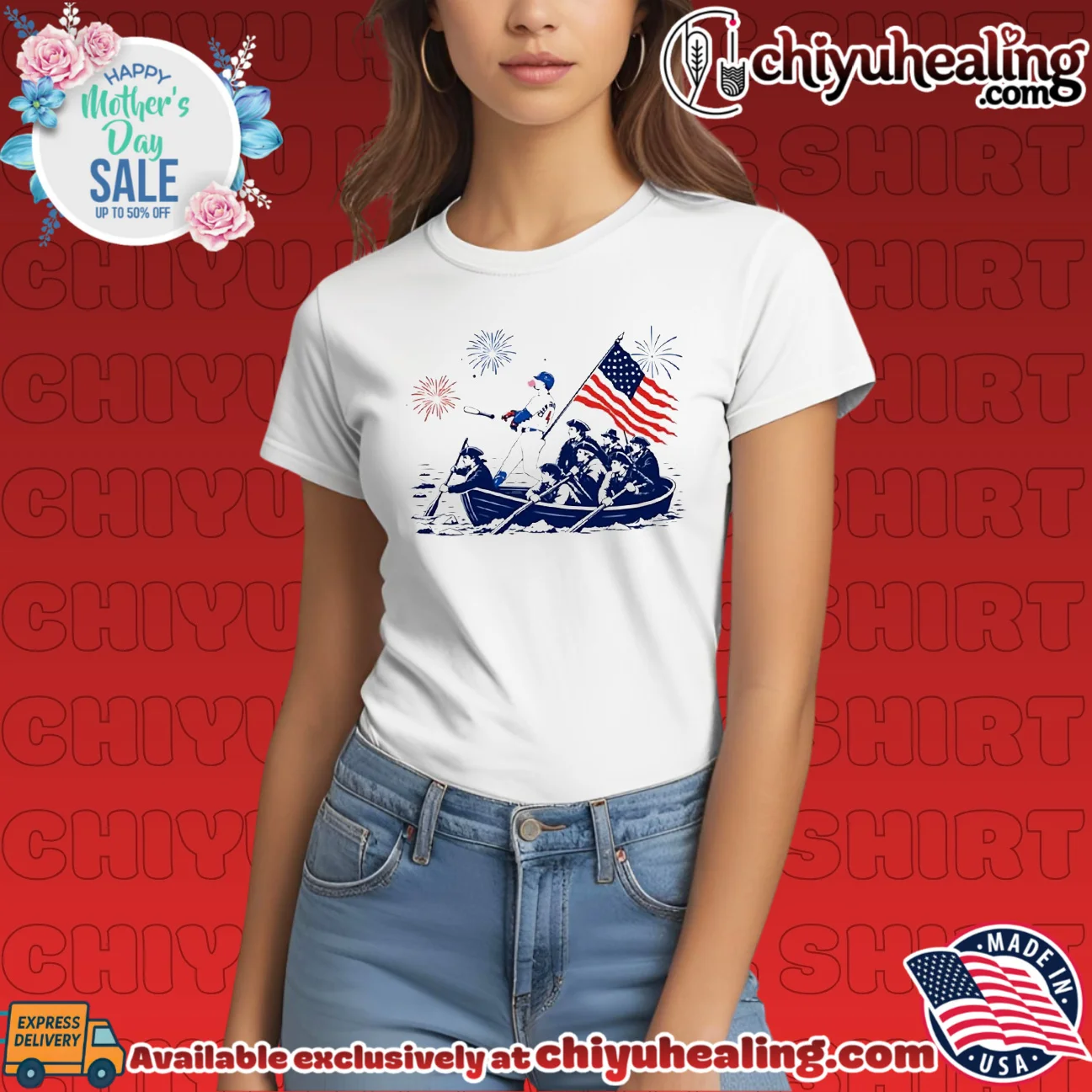 American Flag Baseball Crossing the Delaware July 4th shirt & hoodie American Flag Baseball Crossing the Delaware July 4th shirt & hoodie