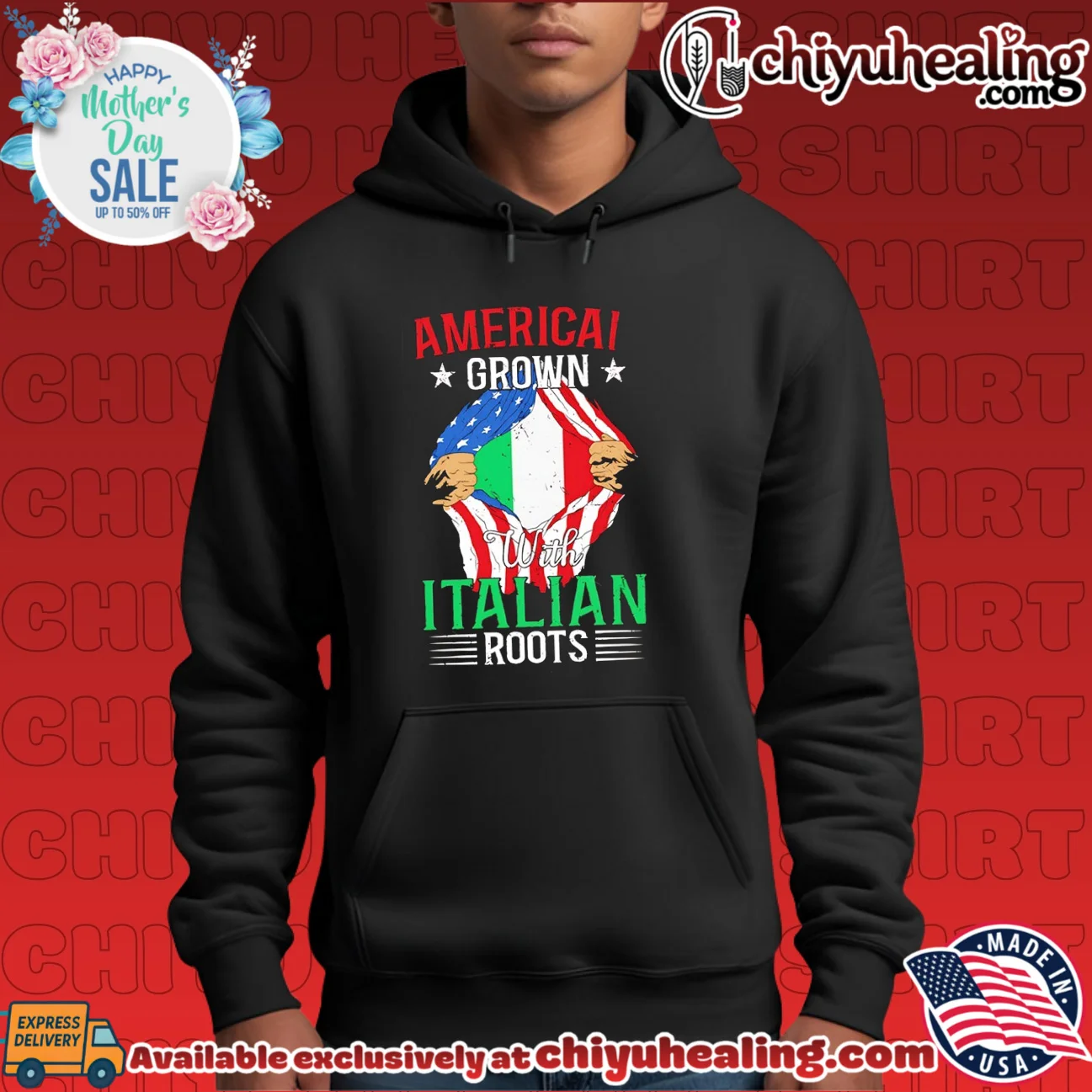 American Grown with Italian Roots Heritage shirt & hoodie American Grown with Italian Roots Heritage shirt & hoodie
