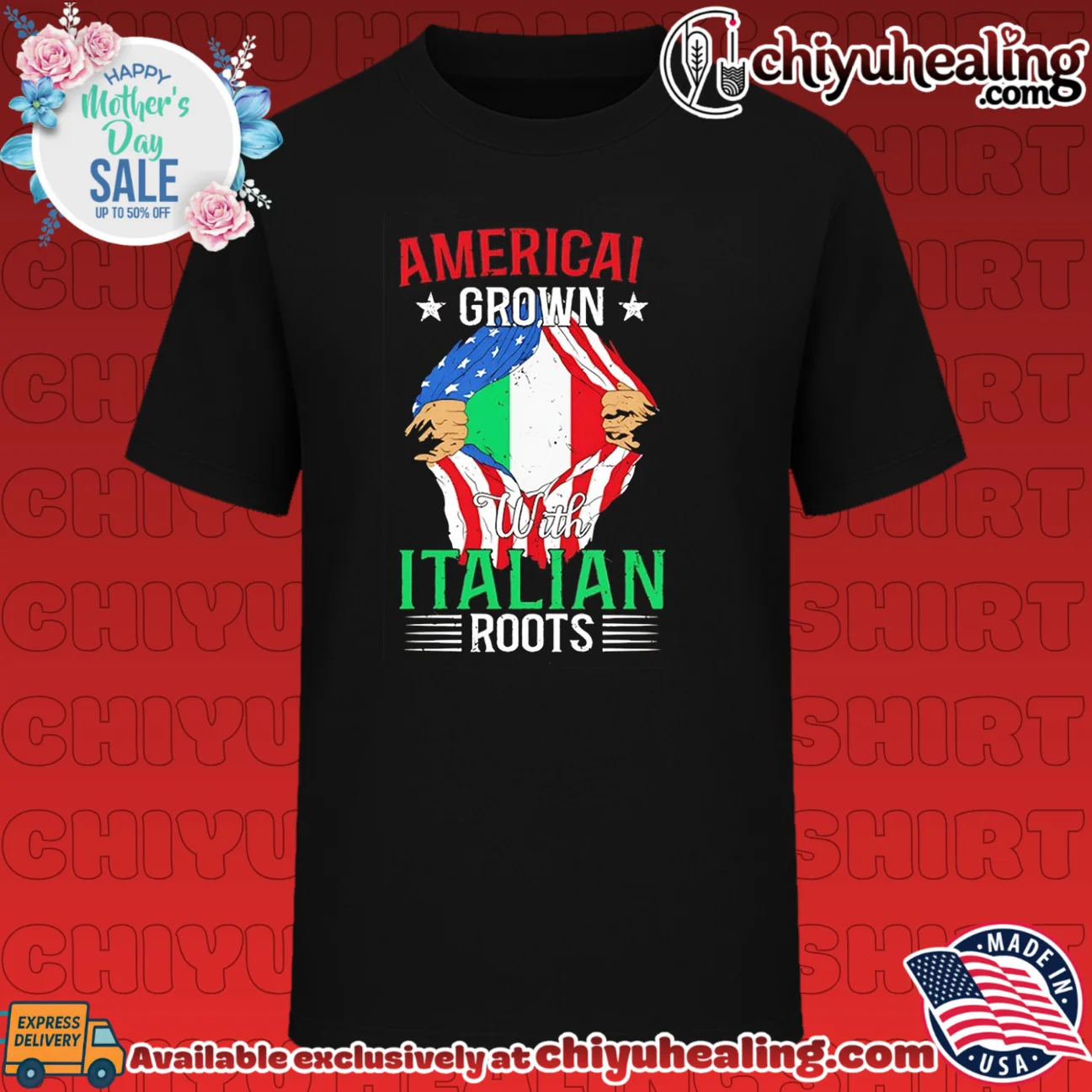 American Grown with Italian Roots Heritage shirt & hoodie
