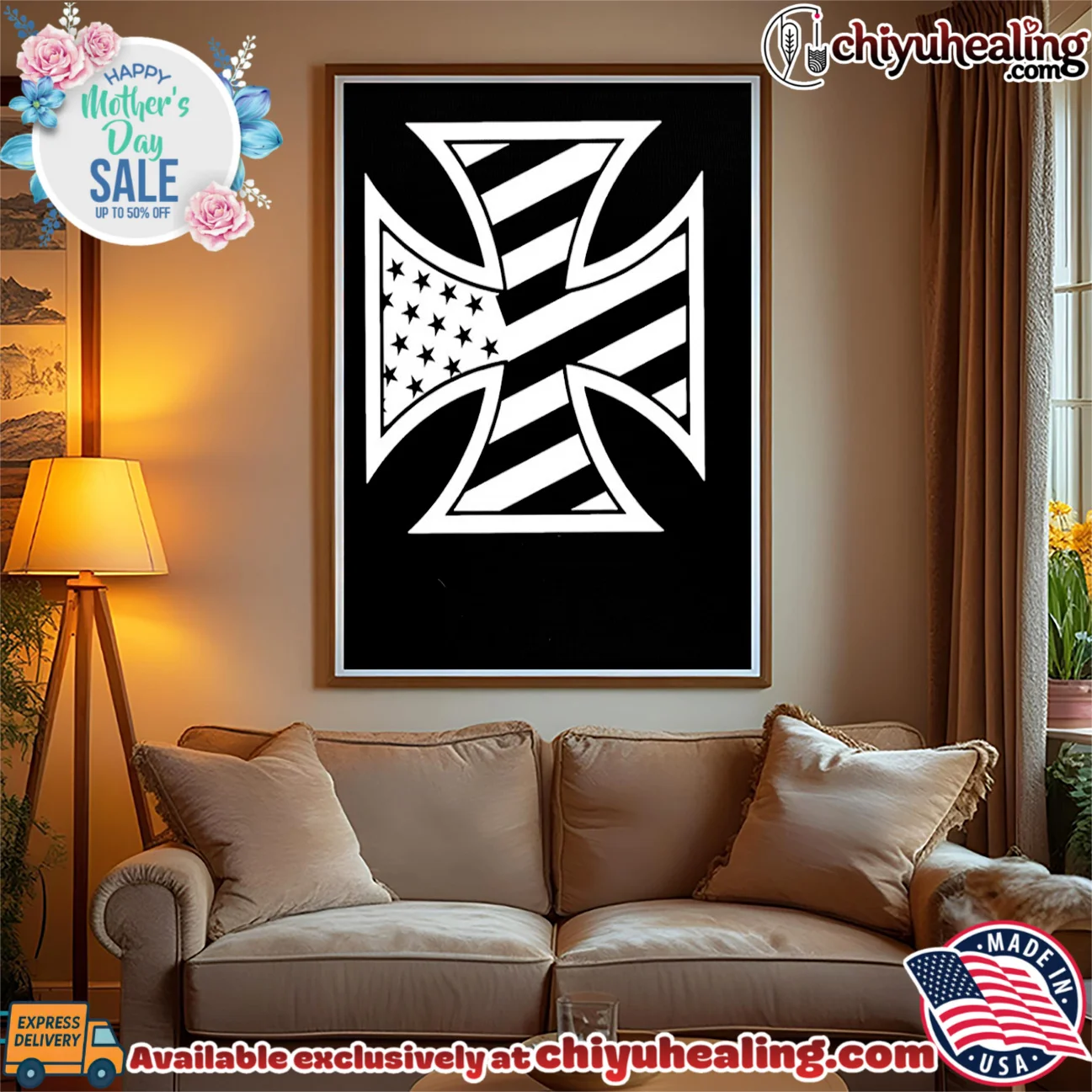 American Iron Cross Patriotic US Flag Biker shirt & hoodie American Iron Cross Patriotic US Flag Biker shirt & hoodie