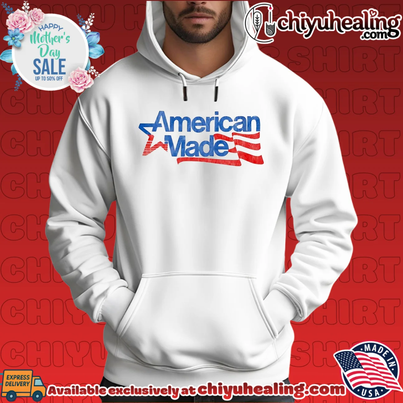 American made American flag shirt & hoodie American made American flag shirt & hoodie