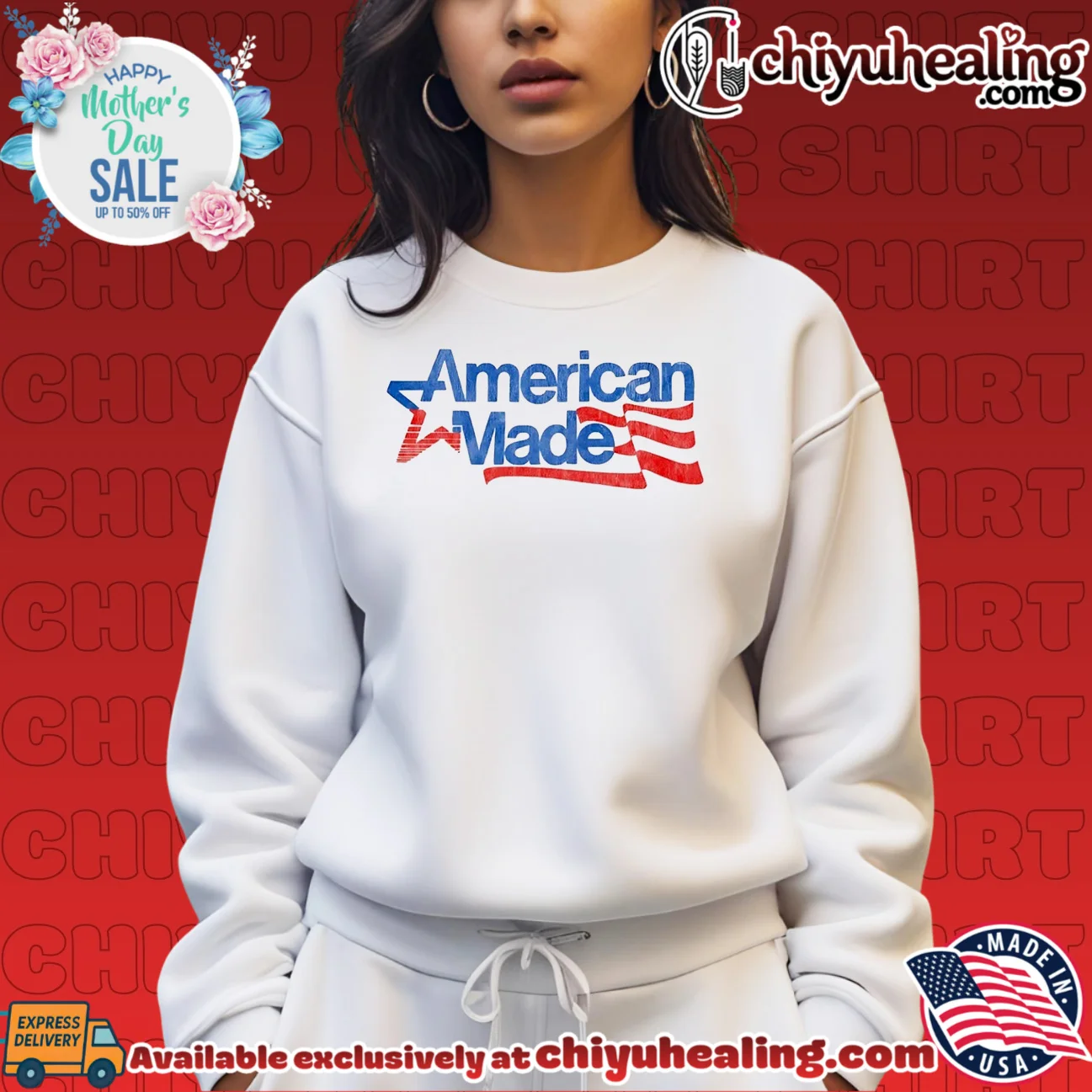 American made American flag shirt & hoodie American made American flag shirt & hoodie