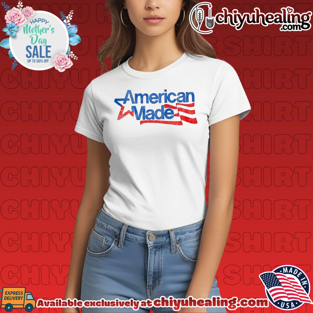 American made American flag shirt & hoodie American made American flag shirt & hoodie