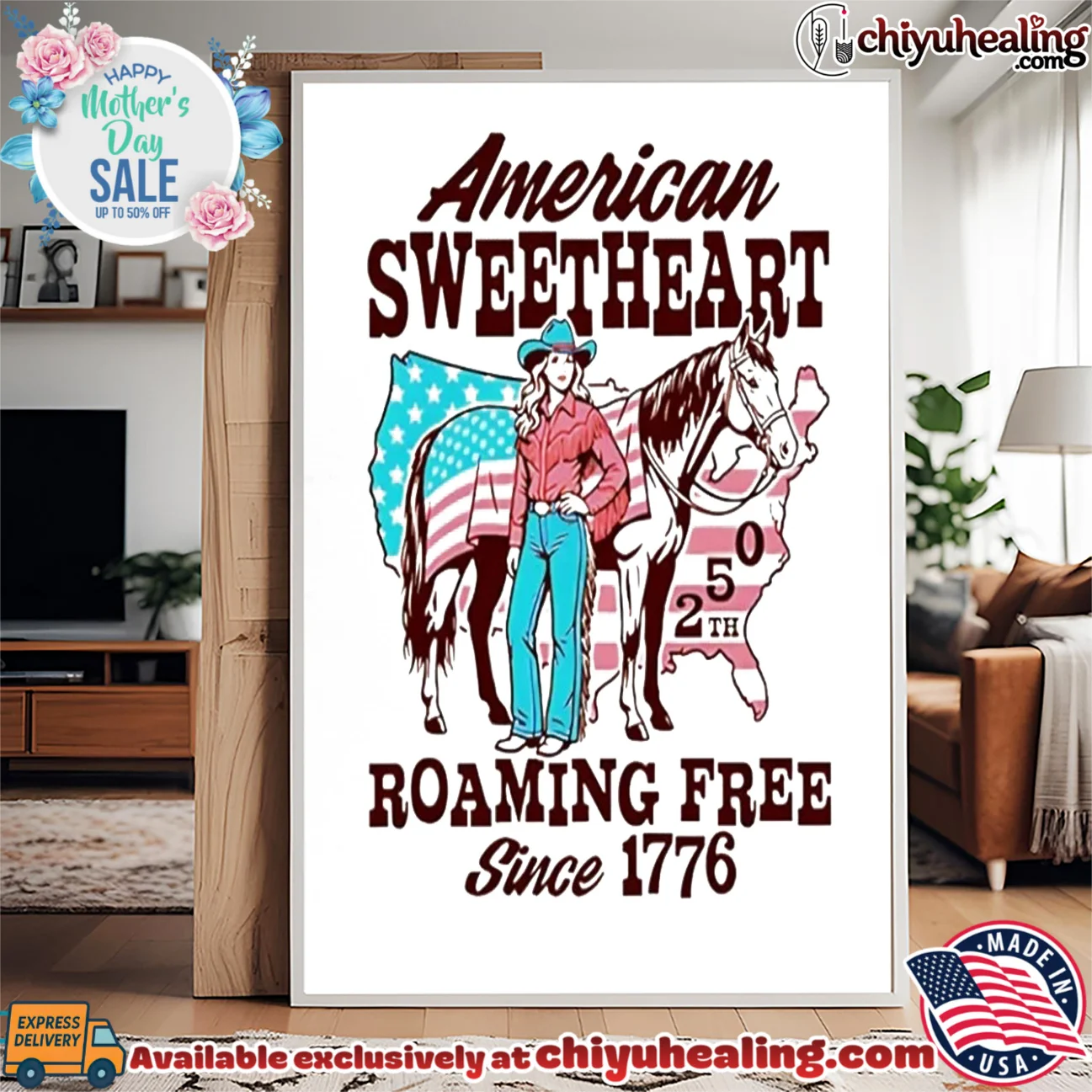 American Sweetheart Roaming Free Since 1776 250th Anniversary shirt & hoodie American Sweetheart Roaming Free Since 1776 250th Anniversary shirt & hoodie