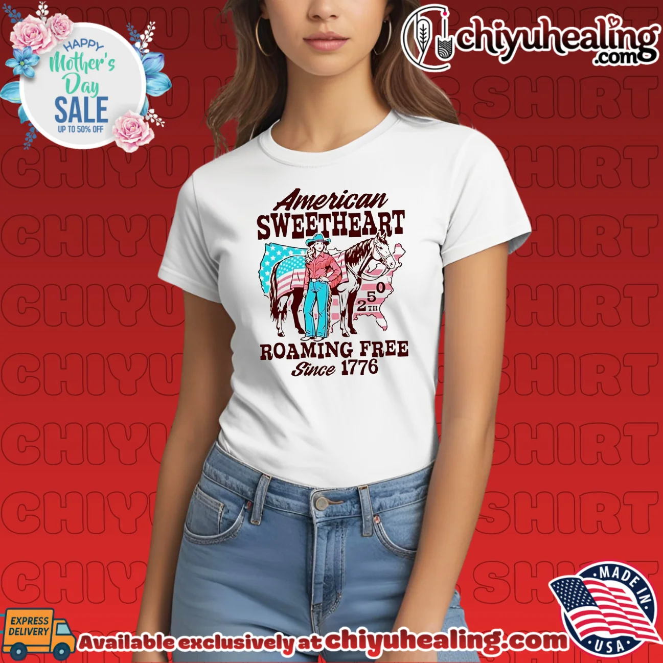 American Sweetheart Roaming Free Since 1776 250th Anniversary shirt & hoodie American Sweetheart Roaming Free Since 1776 250th Anniversary shirt & hoodie