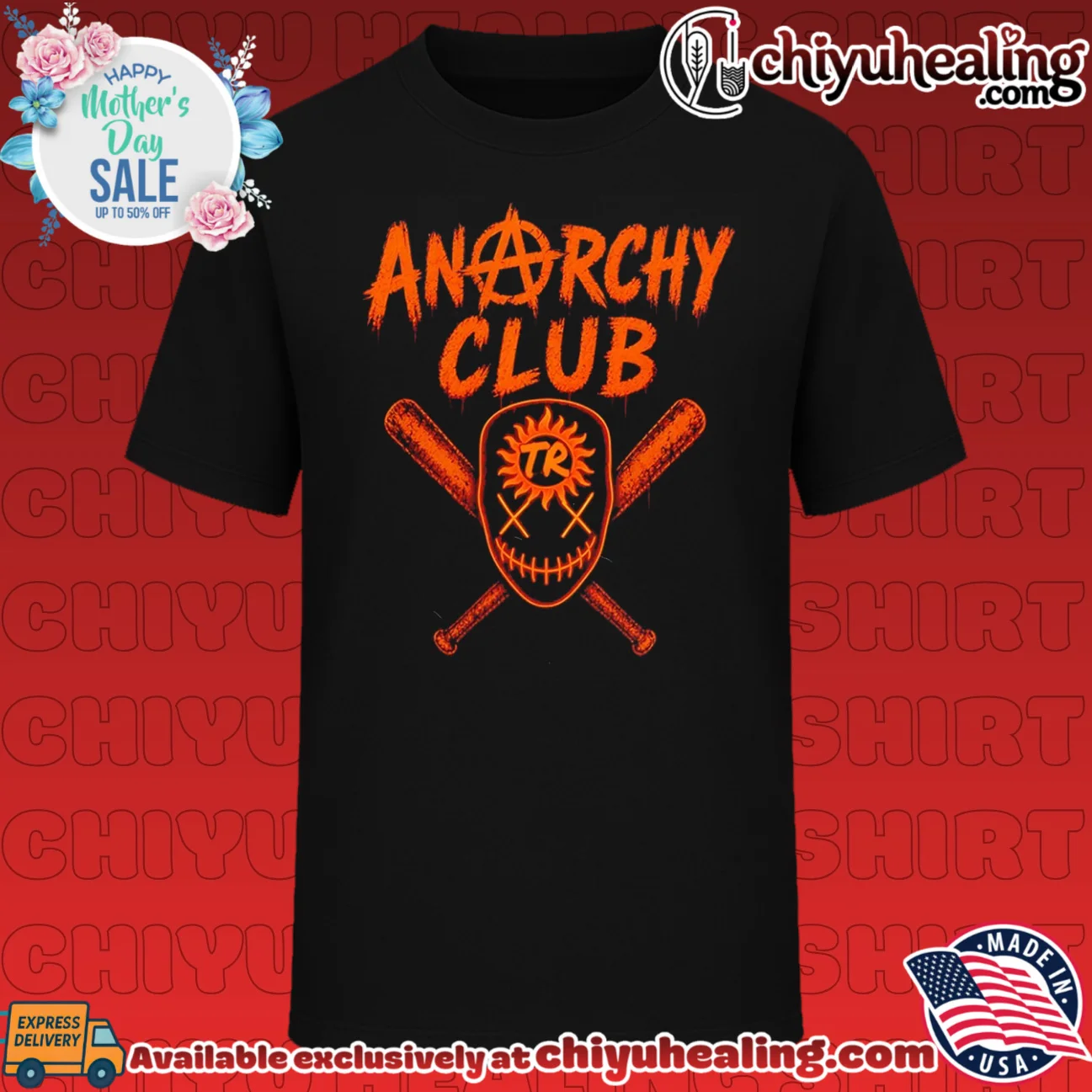 Anarchy Club masked face graphic