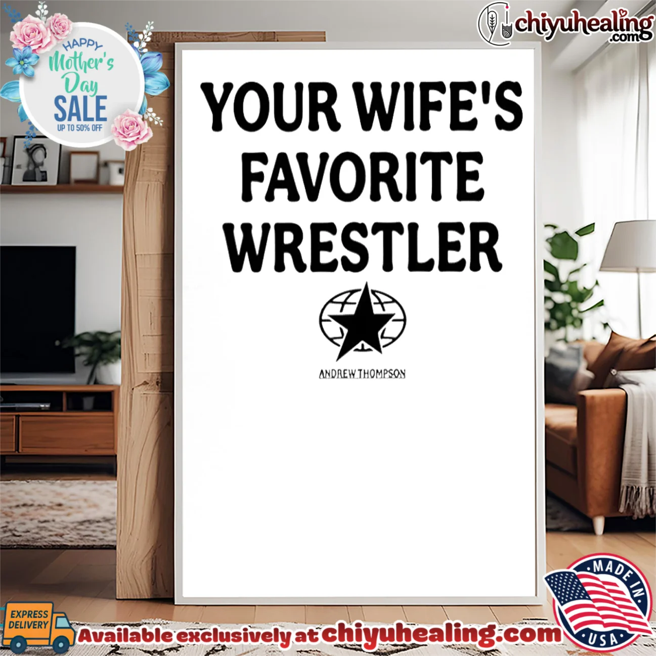 Andrew Thompson your wife's favorite wrestler shirt & hoodie Andrew Thompson your wife's favorite wrestler shirt & hoodie
