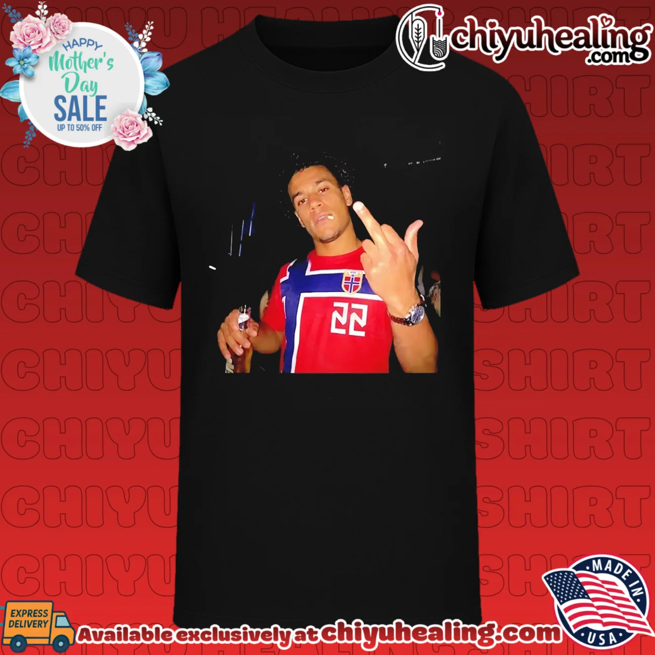 Antonio Nusa Norway National Football Team 22 middle finger