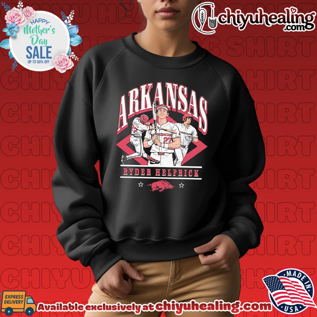 Arkansas Razorbacks Ryder Helfrick vintage hype shirt & hoodie | Modern Street Style Arkansas Razorbacks Ryder Helfrick vintage