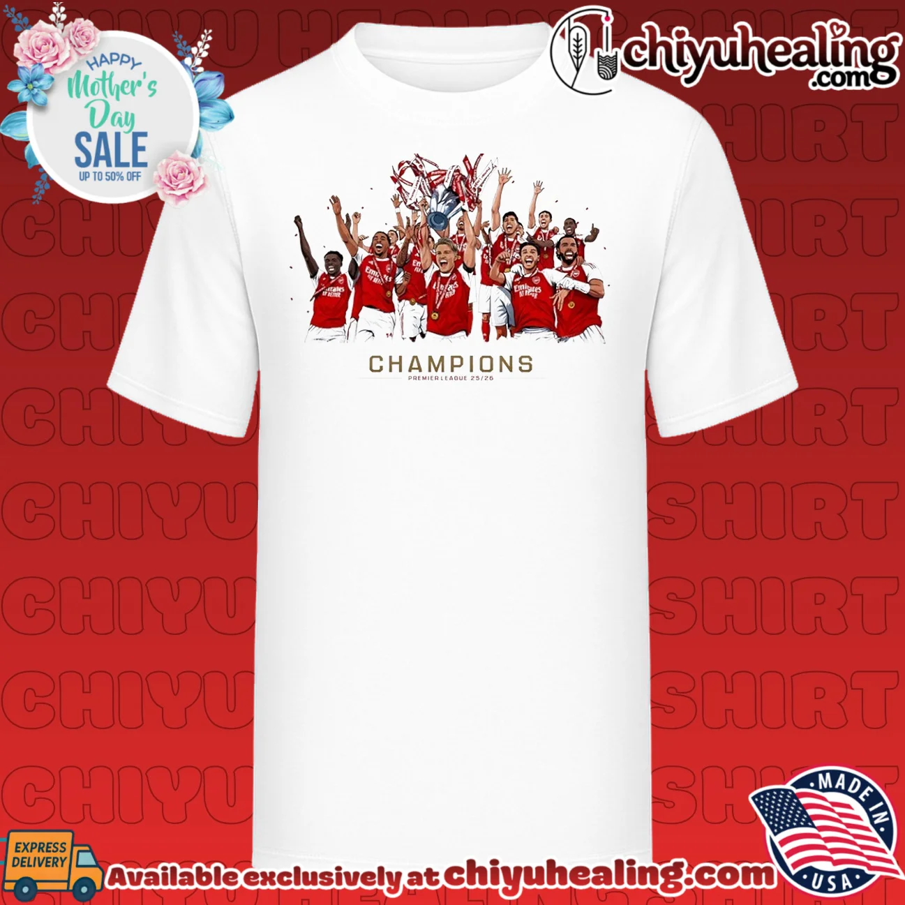 Arsenal FC Champions Premier League 2025 2026 illustration