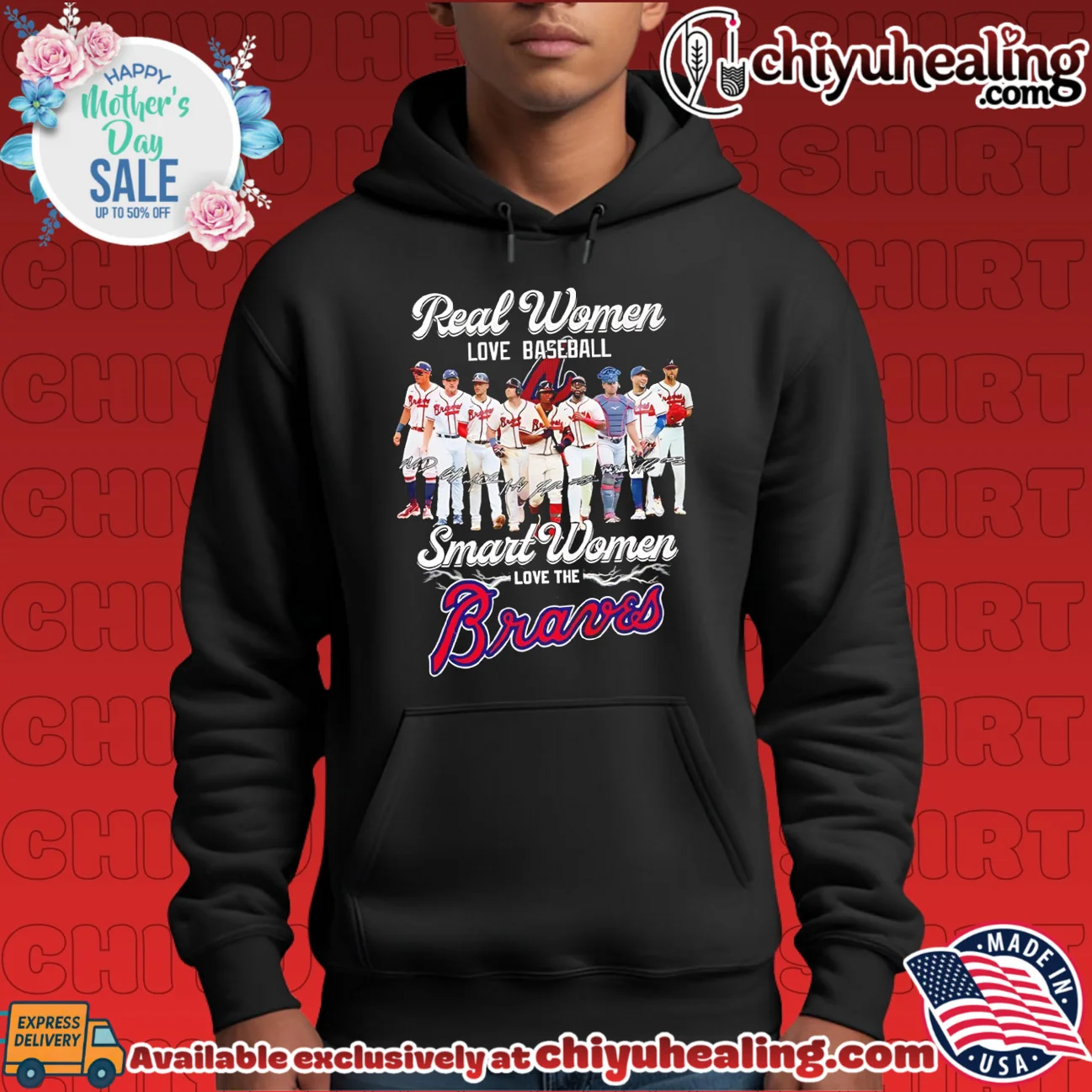Atlanta Braves real women love baseball smart women love Atlanta Braves timeless shirt & hoodie - Urban Fashion Atlanta Braves real women love baseball smart women love Atlanta Braves timeless shirt & hoodie - Urban Fashion