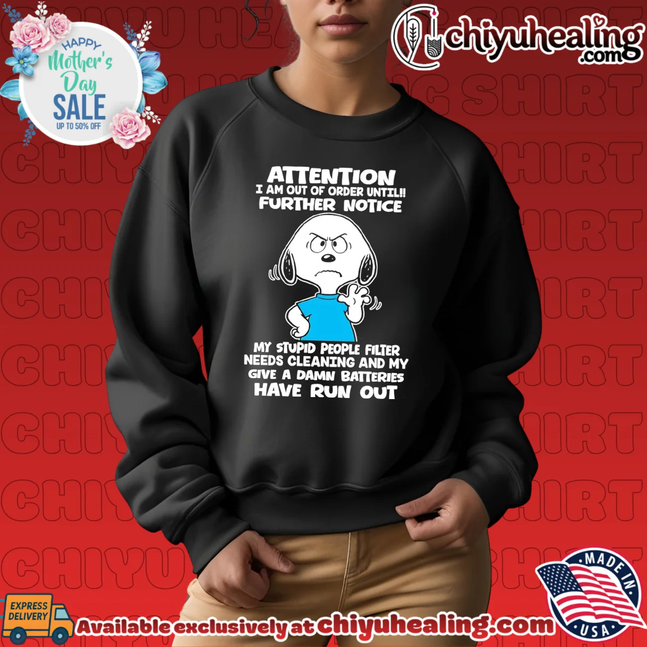 Attention I Am Out of Order Until Further Notice shirt & hoodie Attention I Am Out of Order Until Further Notice shirt & hoodie