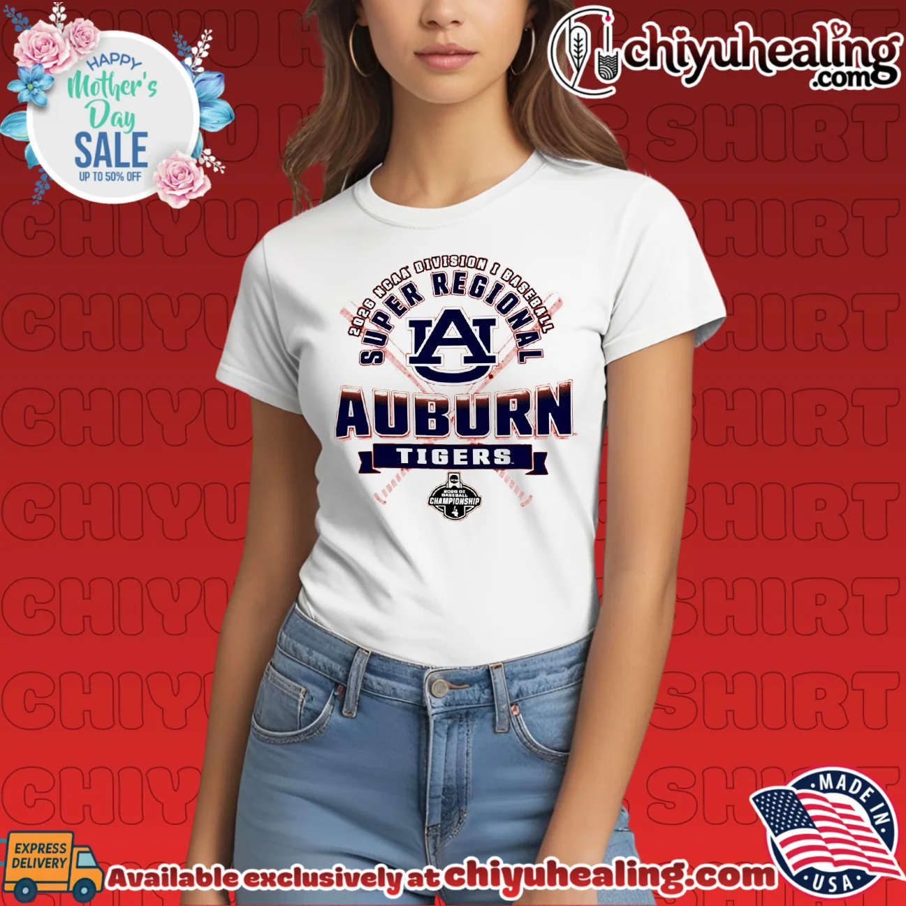 Auburn Tigers 2026 NCAA Division I Baseball Super Regionals essential shirt & hoodie | Aesthetic Apparel Auburn Tigers 2026 NCAA Division I Baseball Super Regionals