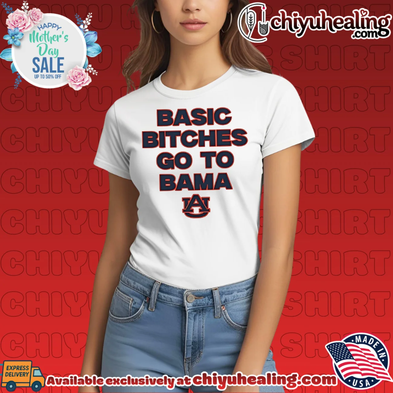Auburn Tigers Bad bitches go to bama custom shirt & hoodie - Urban Fashion Auburn Tigers Bad bitches go to bama