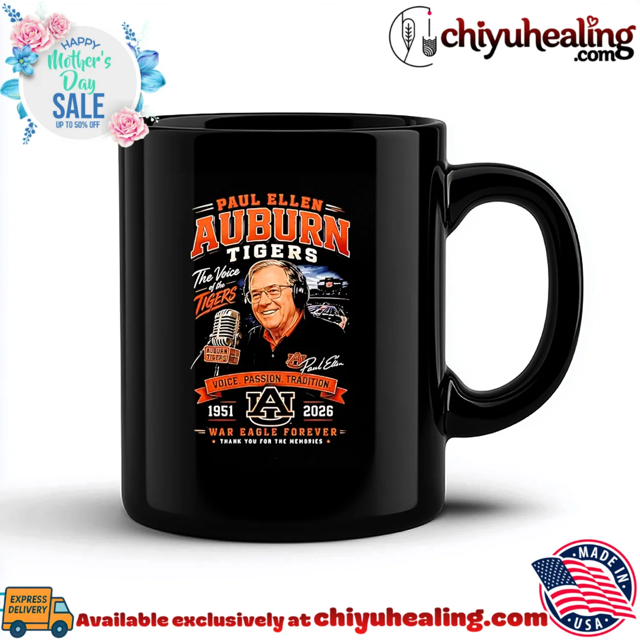 Auburn Tigers broadcaster Paul Ellen 1951-2026 voice of Auburn shirt authentic shirt & hoodie - Ultimate Gift Edition Auburn Tigers broadcaster Paul Ellen 1951-2026 voice of Auburn shirt