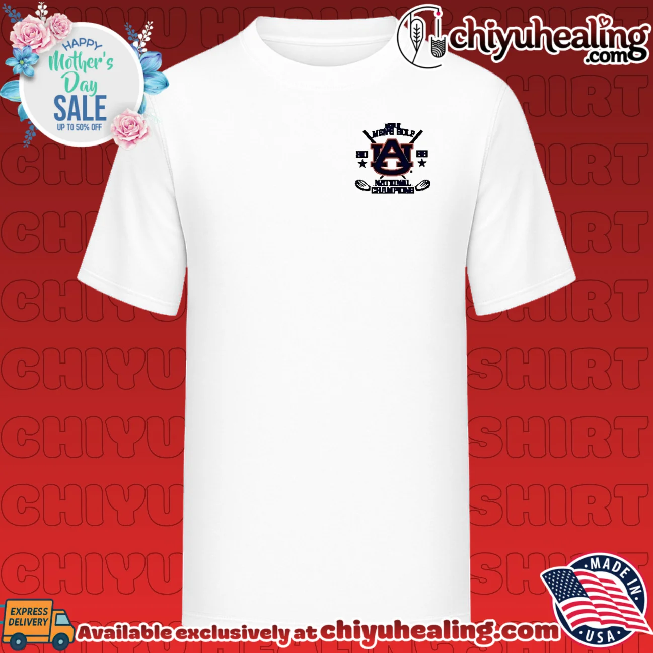 Auburn Tigers NCAA Men's Golf National Champions 2026 logo