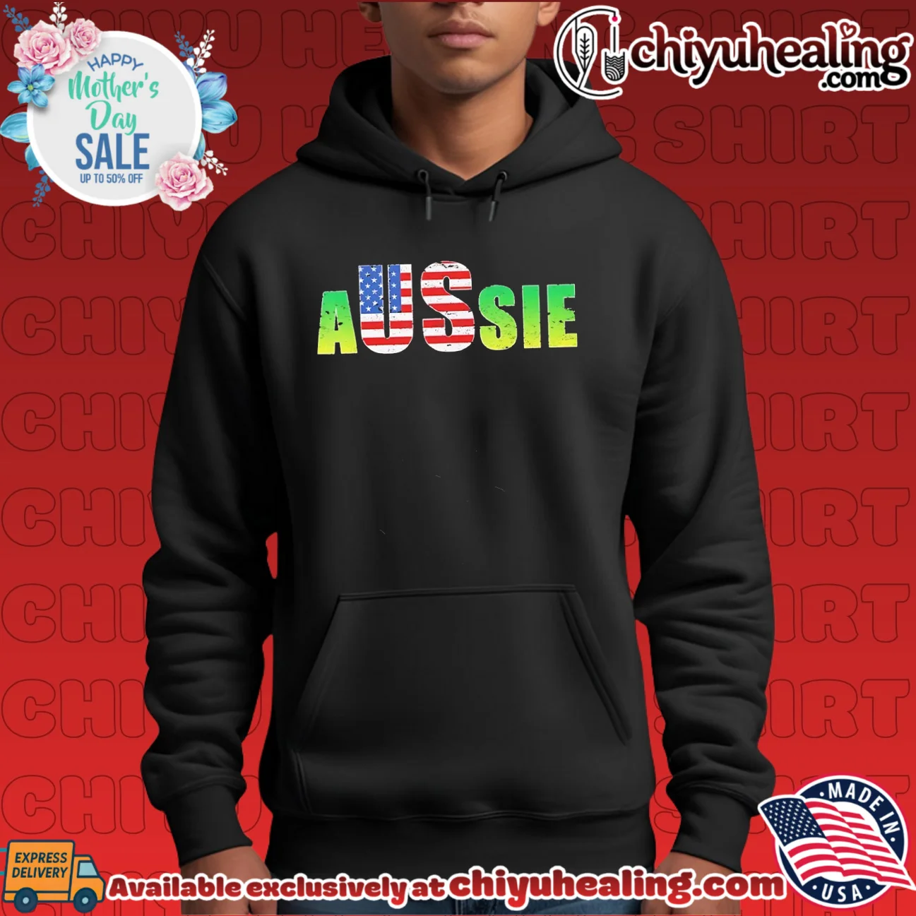 Aussie Australia United States Flag USA shirt & hoodie Aussie Australia United States Flag USA shirt & hoodie