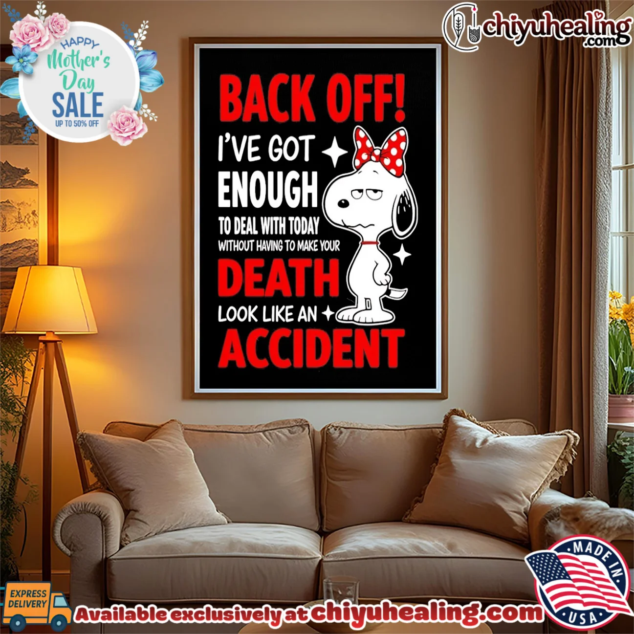 Back off I've got enough to deal with today without having to make your death look like a accident Snoopy shirt & hoodie Back off I've got enough to deal with today without having to make your death look like a accident Snoopy shirt & hoodie