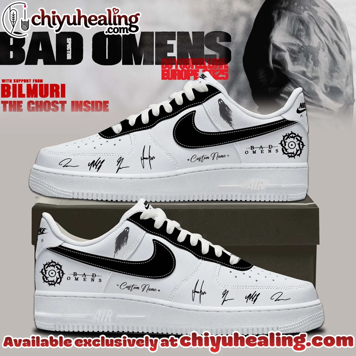 Bad Omens Do You Feel Love Tour Custom Air Force 1 & Jordan 1 Shoes [Batch 18]