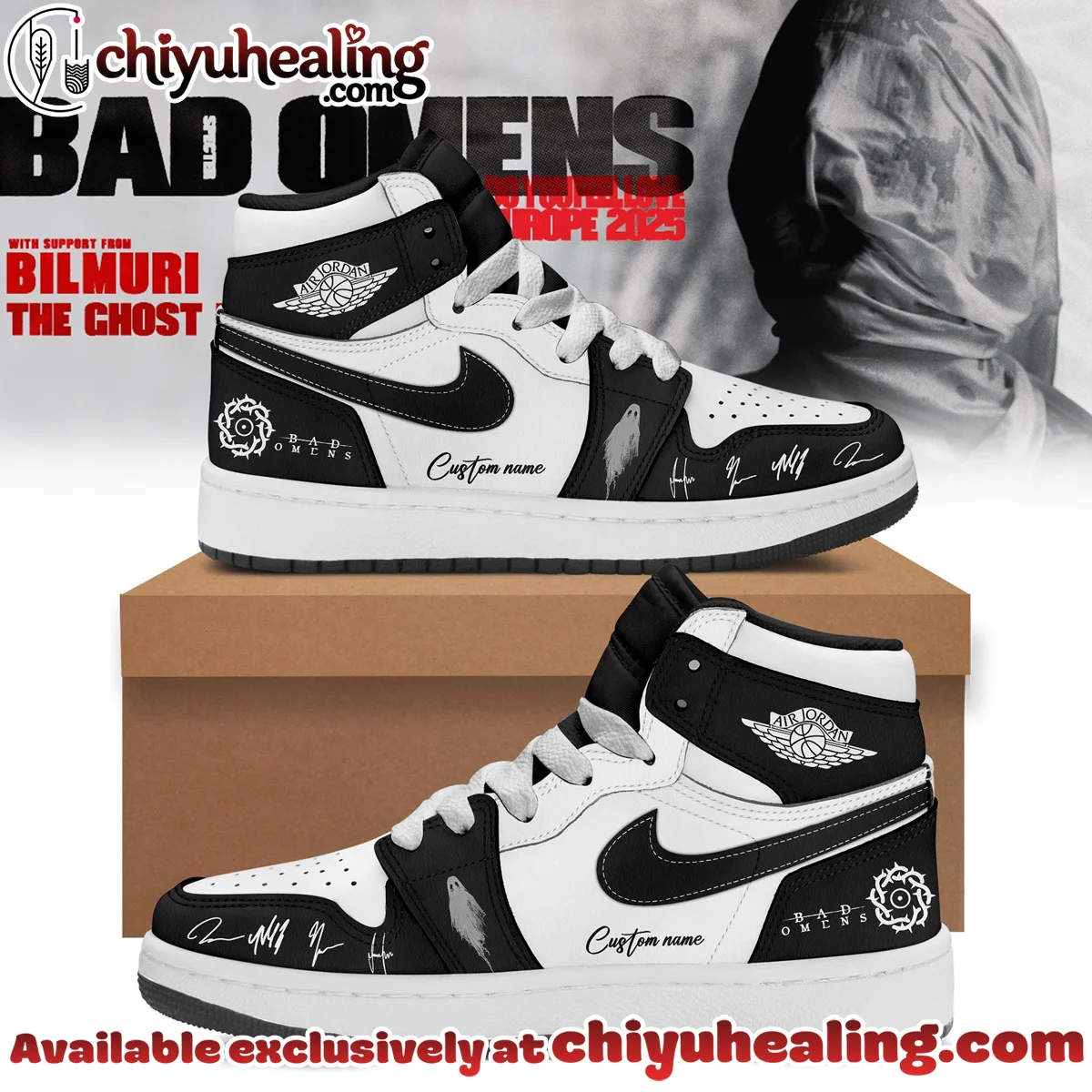Bad Omens Do You Feel Love Tour Custom Air Force 1 & Jordan 1 Shoes [Drop 19]