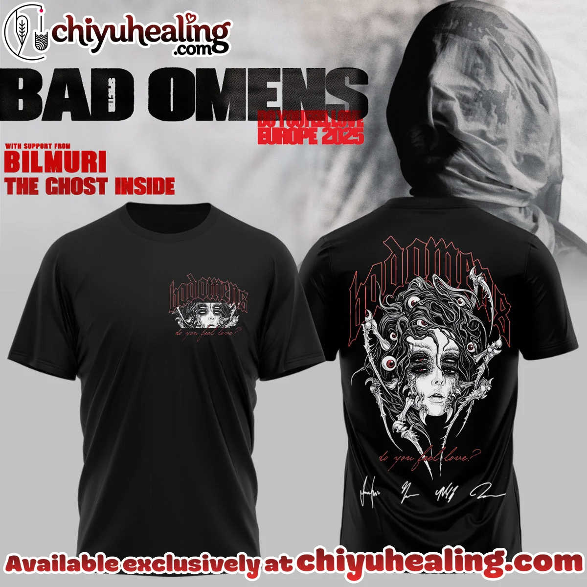 Bad Omens Do You Feel Love Tour Shirt & Hoodie (Style 24)