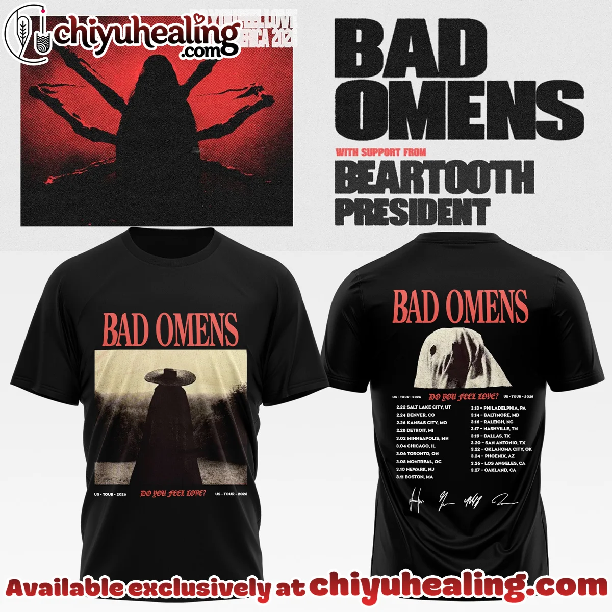 Bad Omens Do You Feel Love Tour T-Shirt & Hoodie - Series 11