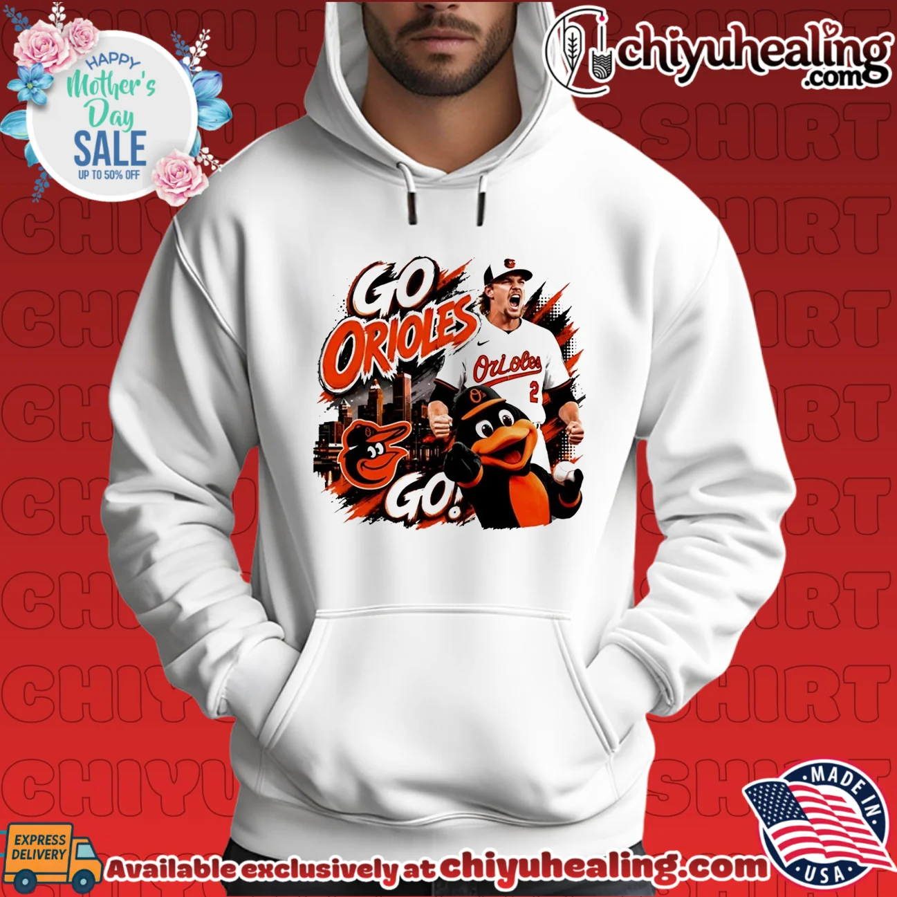 Baltimore Orioles Go Orioles mascot graphic official shirt & hoodie | Aesthetic Apparel Baltimore Orioles Go Orioles mascot graphic official shirt & hoodie | Aesthetic Apparel