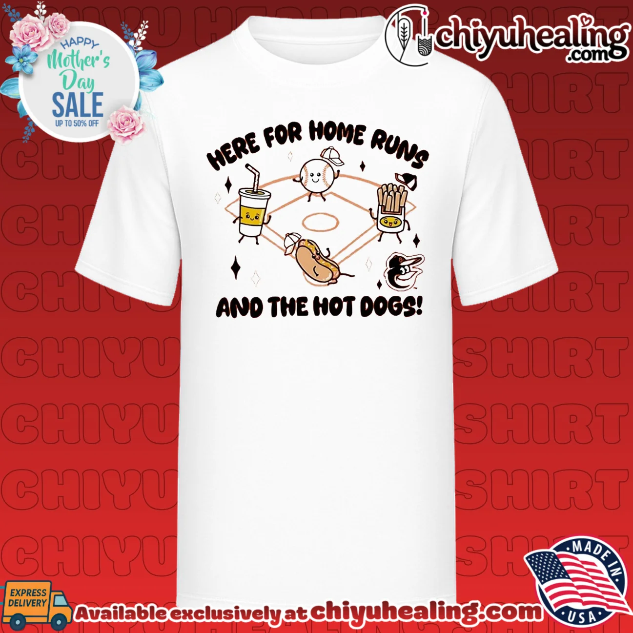 Baltimore Orioles Snack here for home runs and the hot dogs