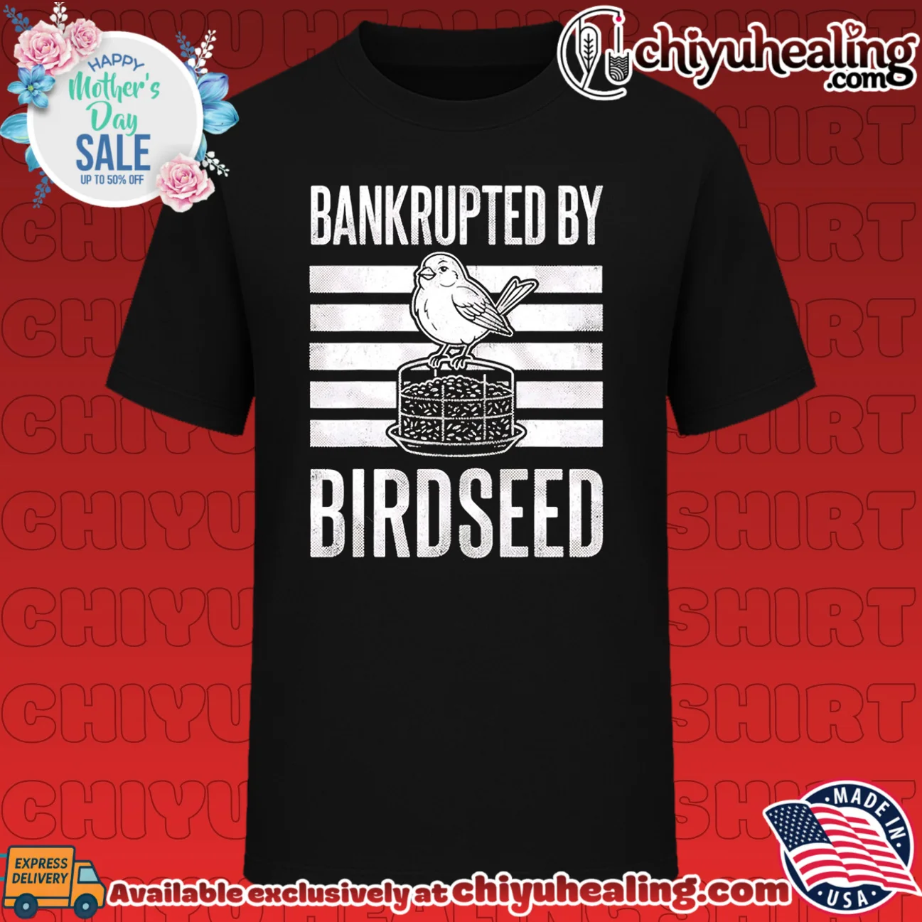 Bankrupted By Birdseed Bird Watching Lover Funny