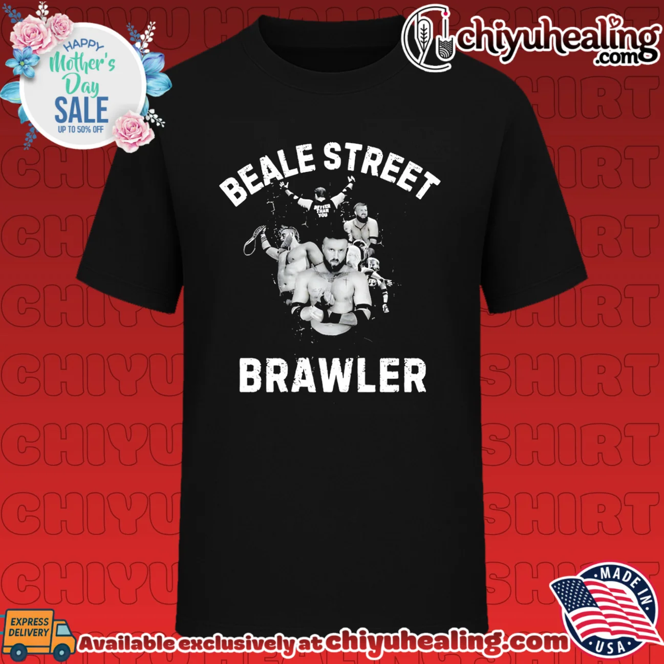 Beale Street Brawler poses