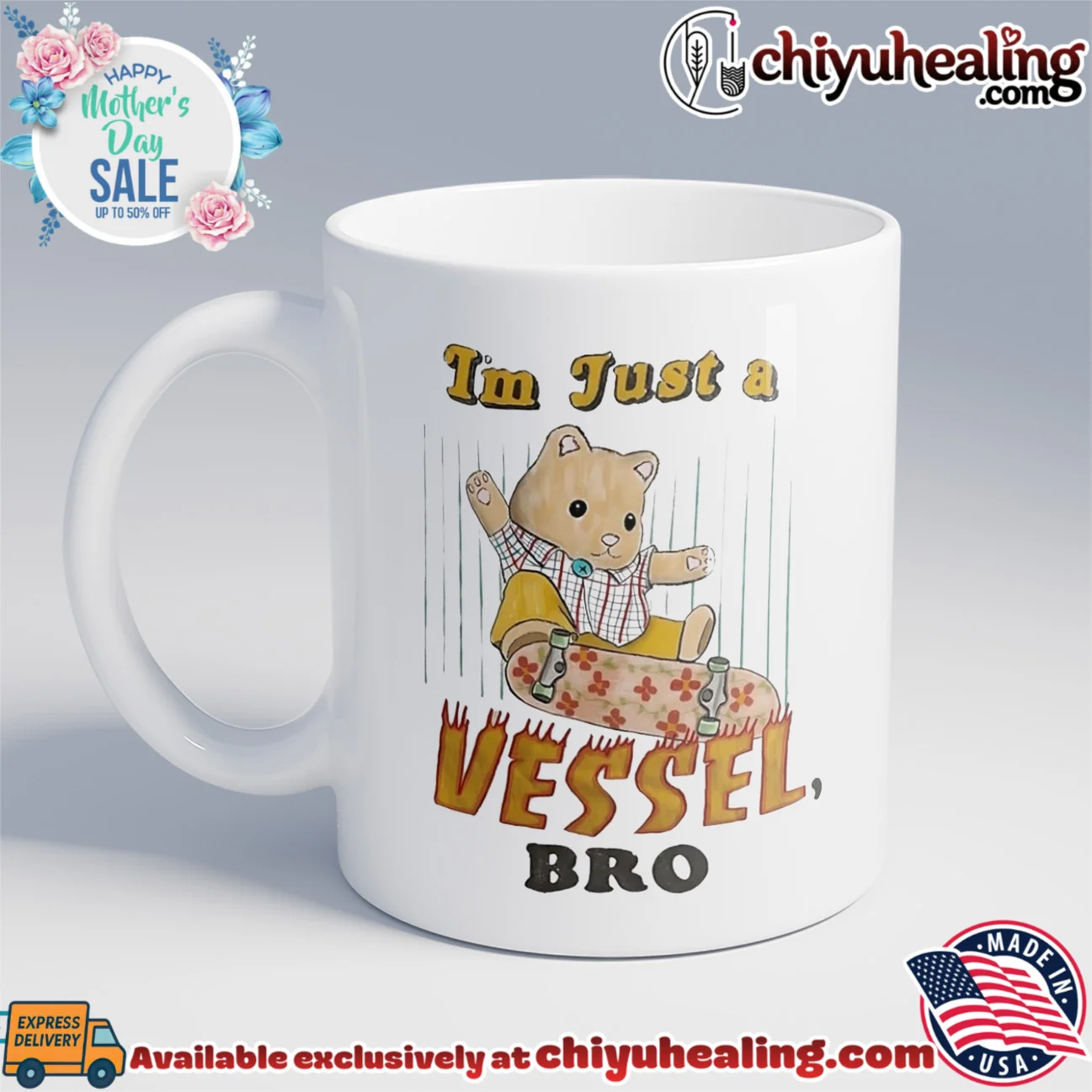 Bear I'm just a Vessel bro retro shirt & hoodie - Ultimate Tribute Merch Bear I'm just a Vessel bro